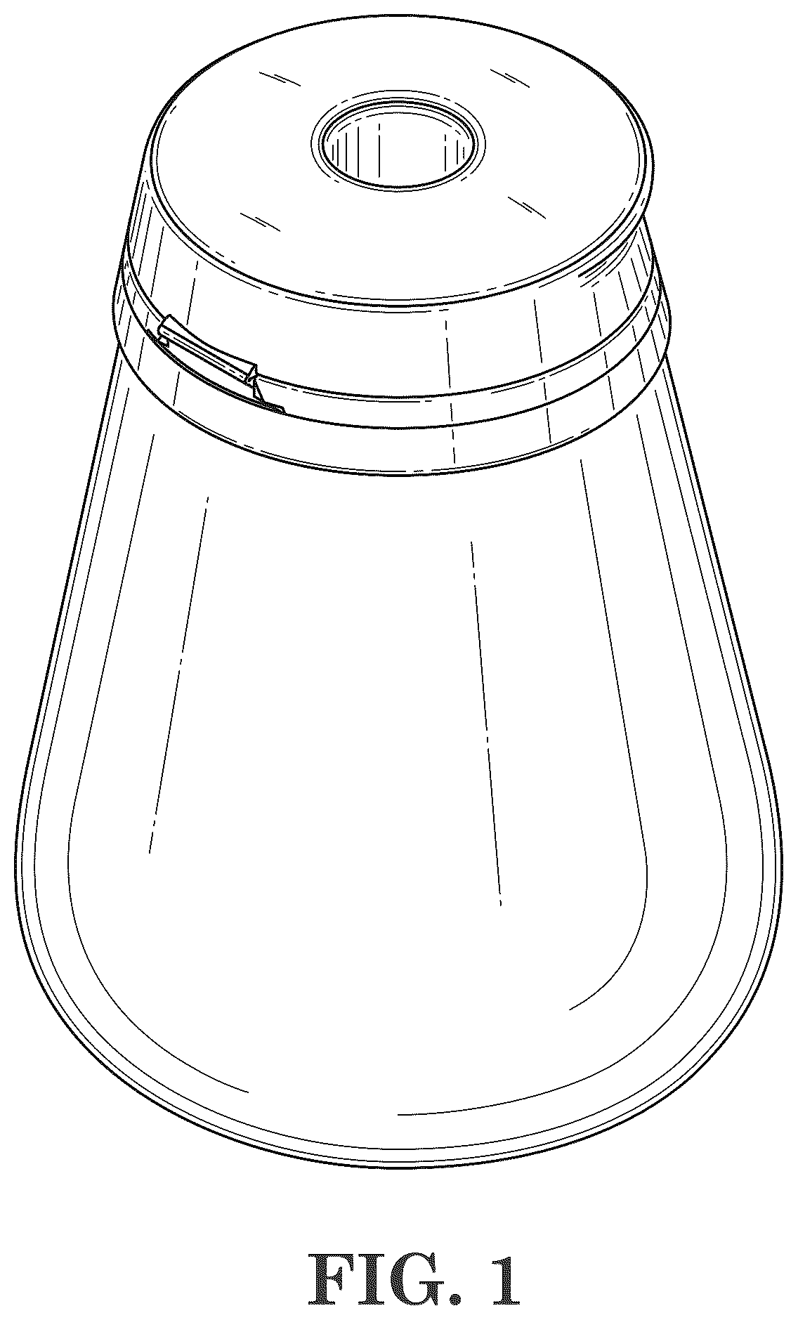 Patent USD1124321 Figure 1 – Anal irrigation container