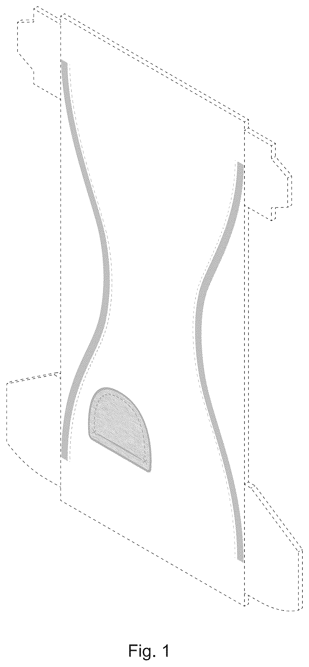 Patent USD1124324 Figure 1 – Absorbent article