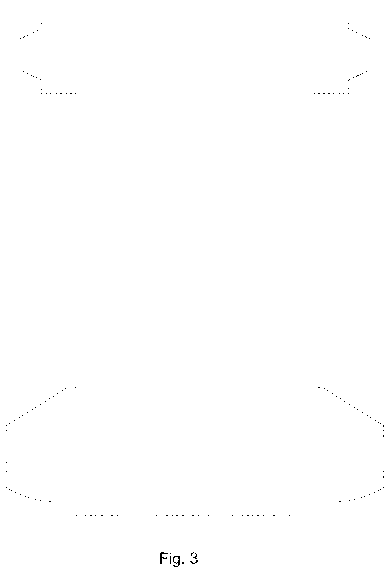 Patent USD1124324 Figure 3 – Absorbent article