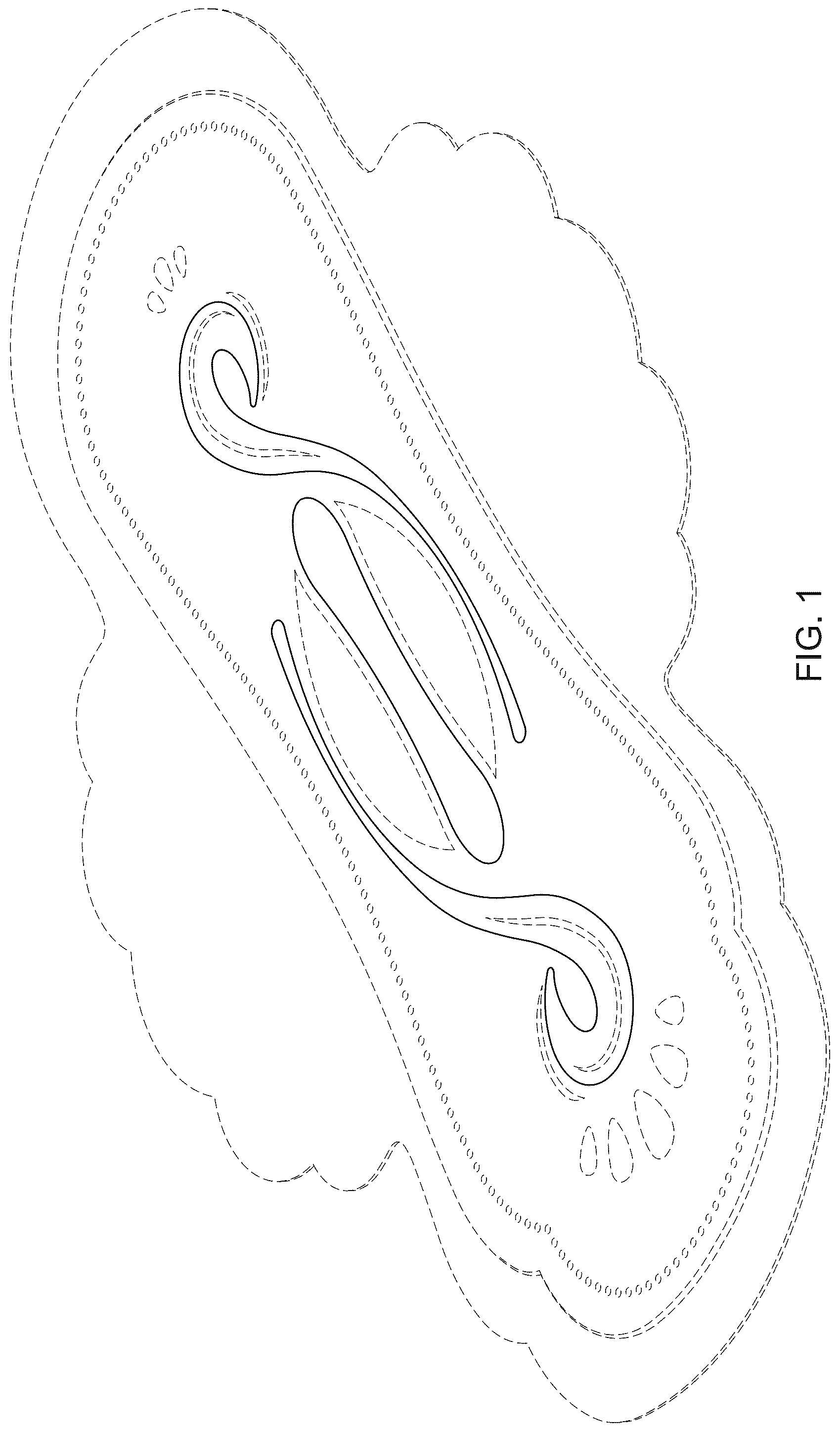 Patent USD1124326 Figure 1 – Sanitary napkin