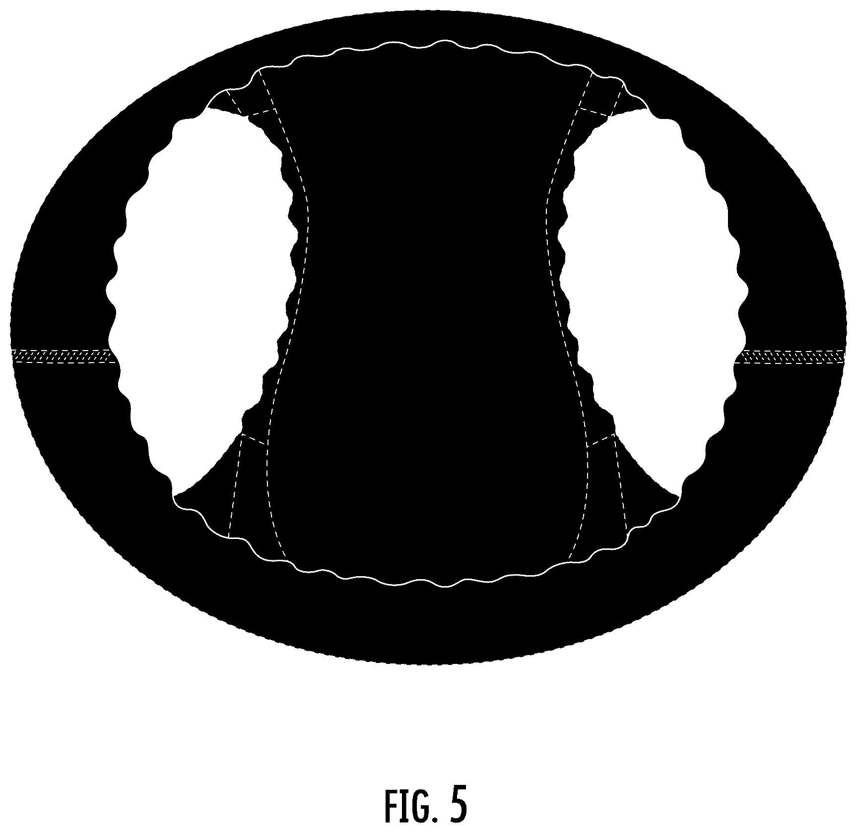 Patent USD1124327 Figure 5 – Absorbent article