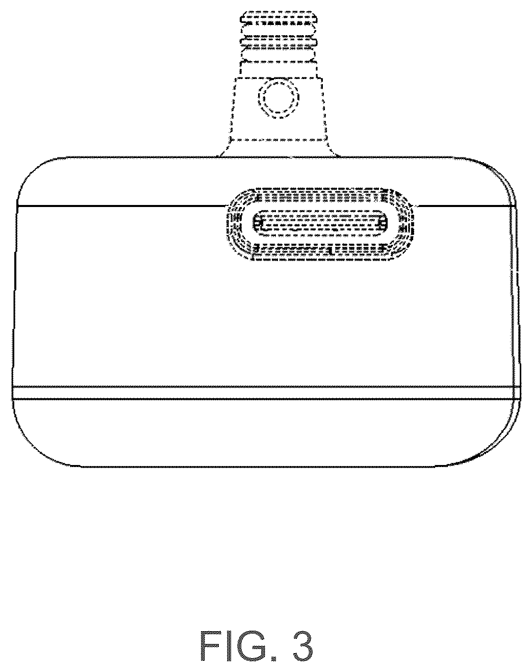 Patent USD1124330 Figure 3 – Processing module for coupling with a mouthpiece
