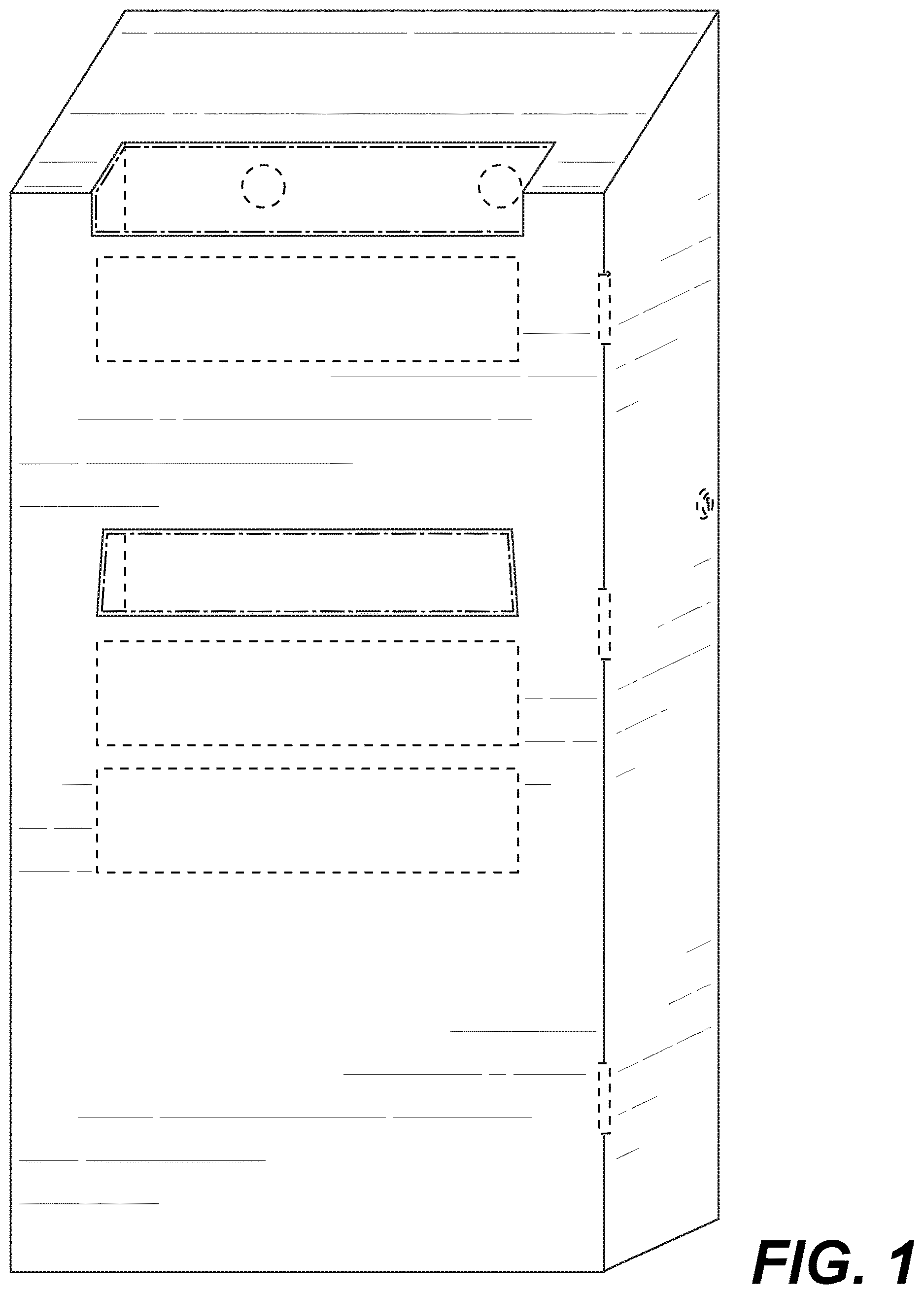 Patent USD1124331 Figure 1 – Medical waste collection container