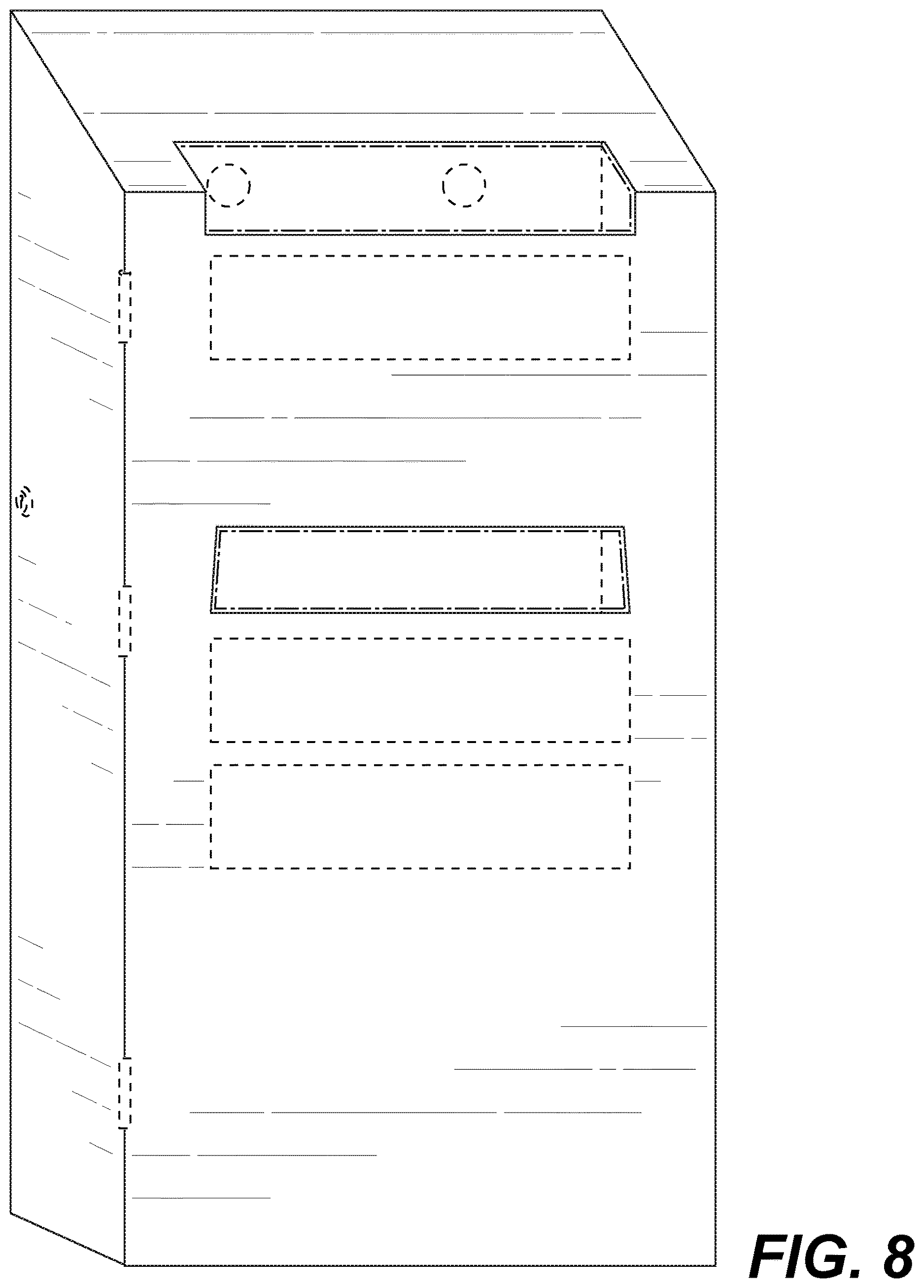 Patent USD1124331 Figure 8 – Medical waste collection container