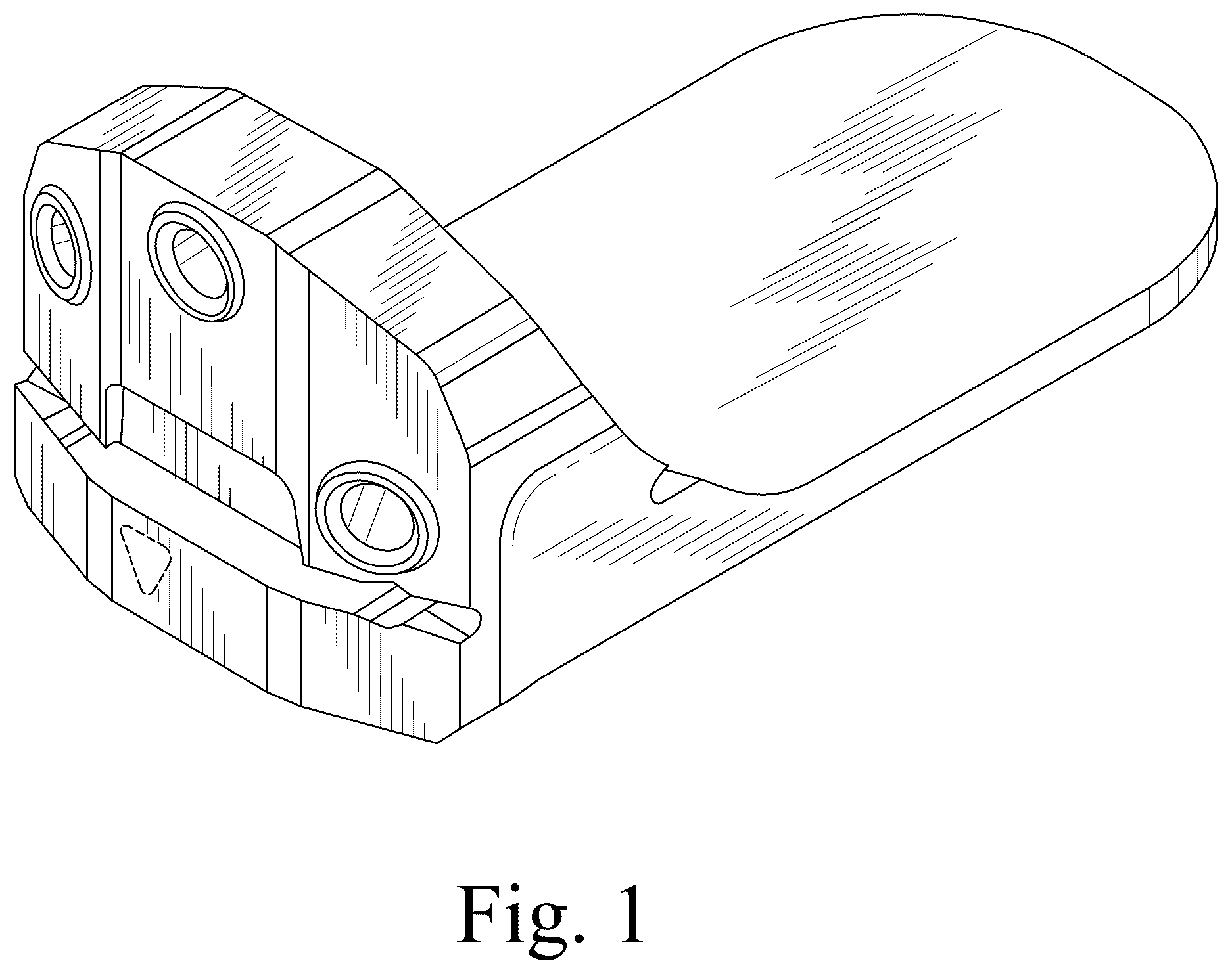 Patent USD1124333 Figure 1 – Distal cutting block