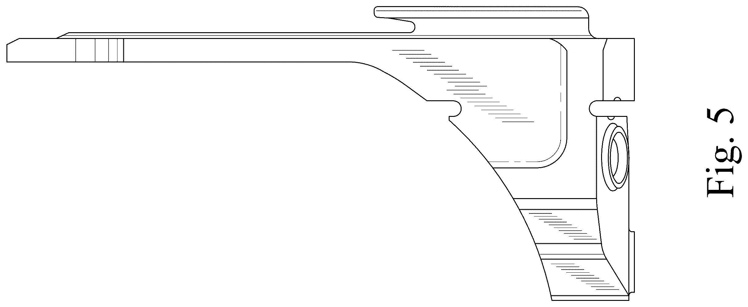 Patent USD1124333 Figure 5 – Distal cutting block
