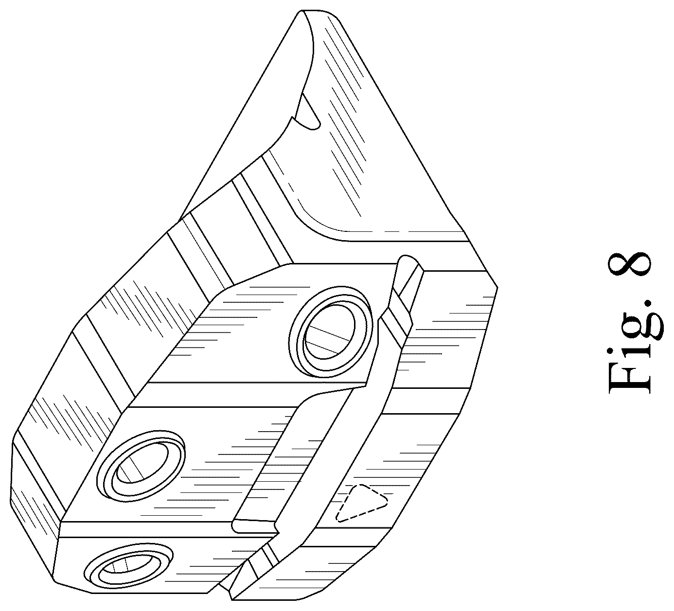 Patent USD1124333 Figure 7 – Distal cutting block