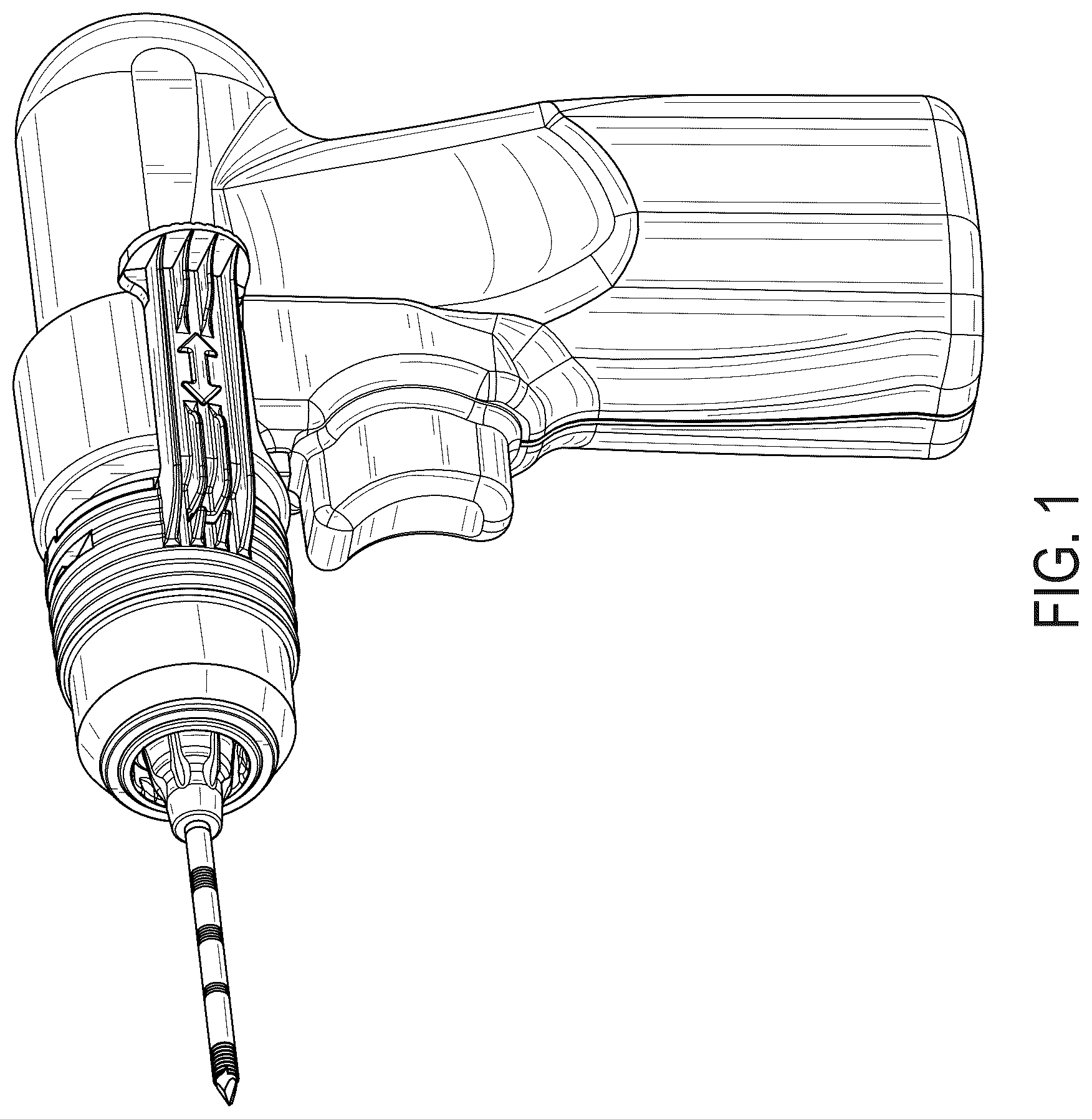 Patent USD1124337 Figure 1 – Device for bone biopsy