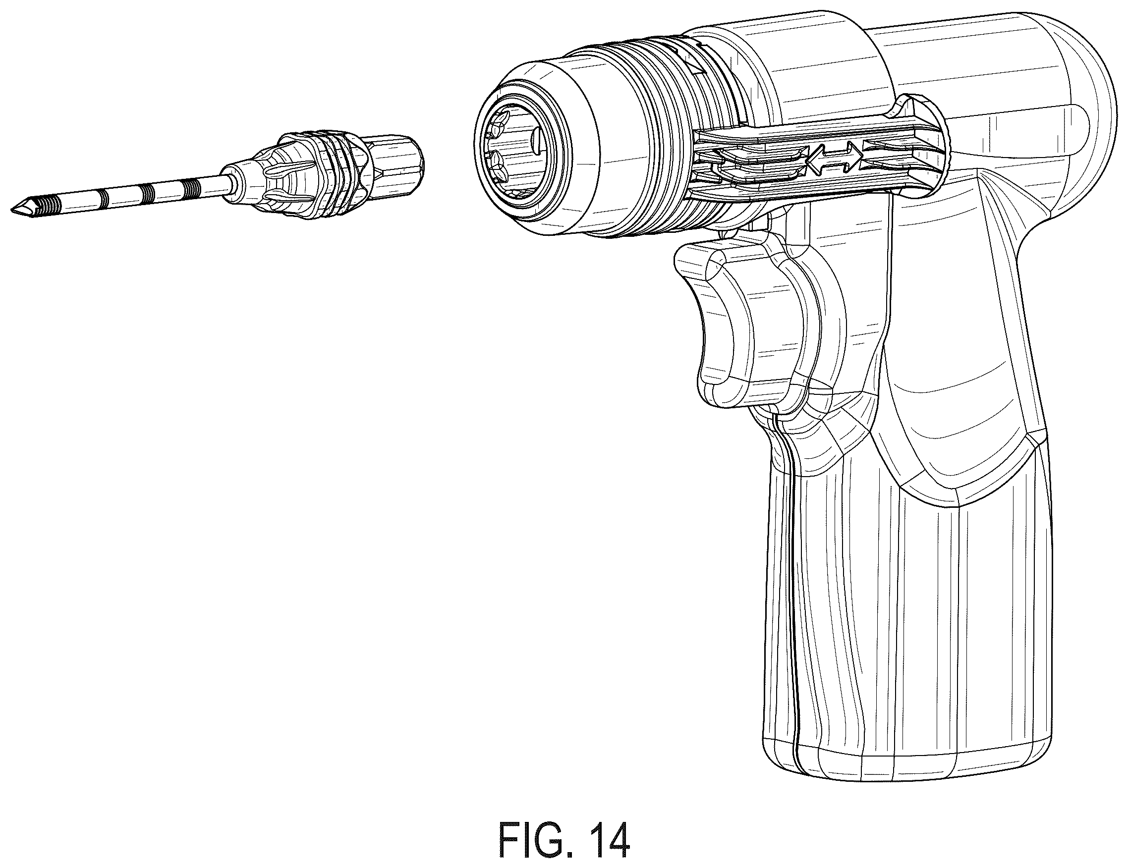 Patent USD1124337 Figure 14 – Device for bone biopsy