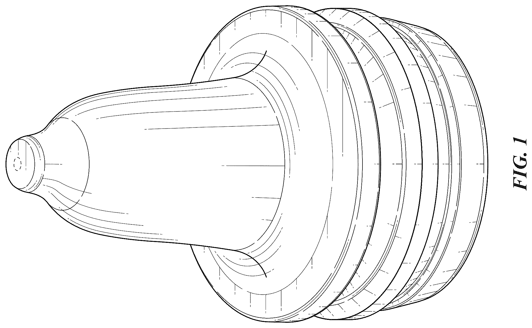 Patent USD1124339 — Flexible insert for ophthalmic solution squeeze bottle — Figure 1