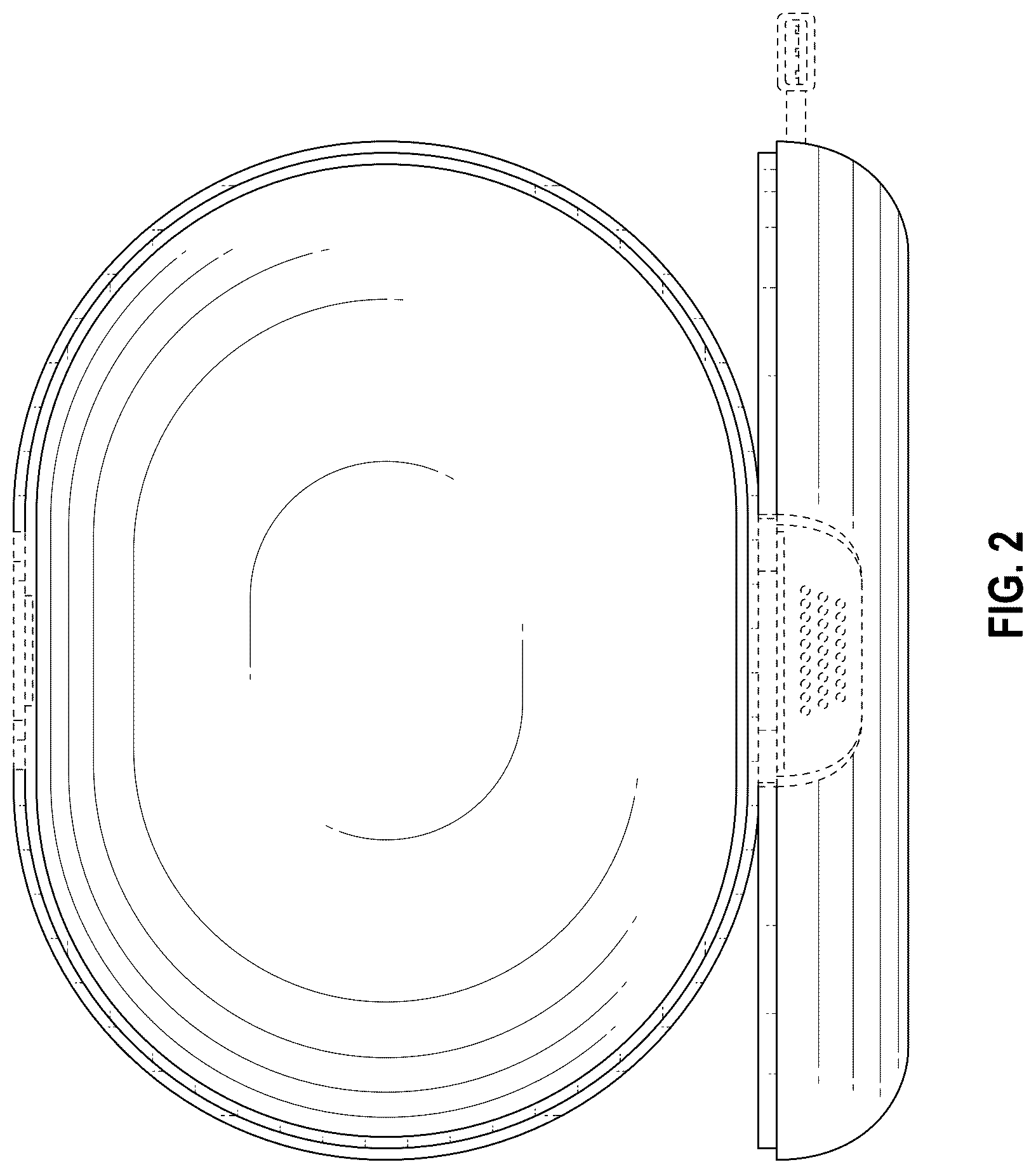 Patent USD1124349 Figure 2 – Container