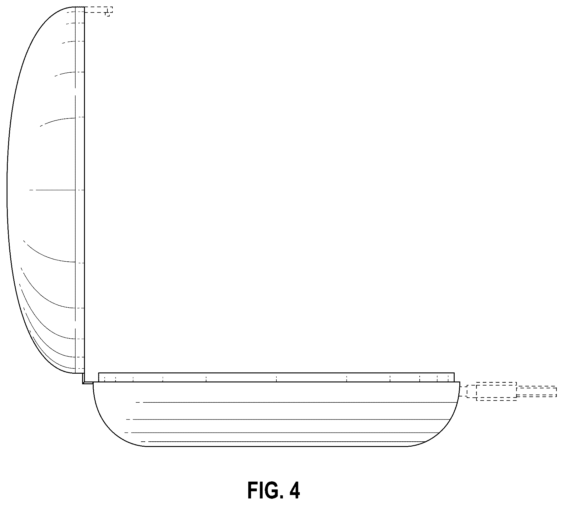 Patent USD1124349 Figure 4 – Container