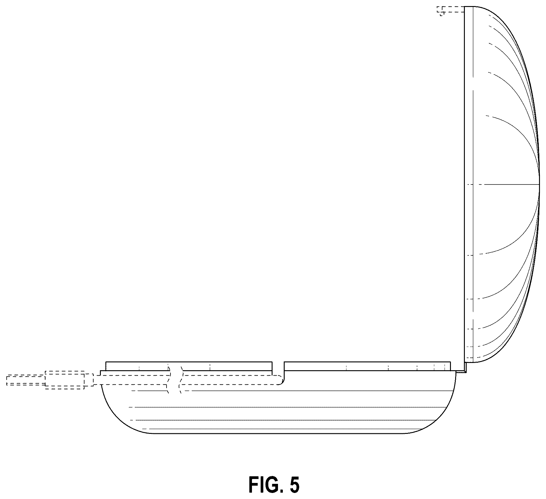 Patent USD1124349 Figure 5 – Container