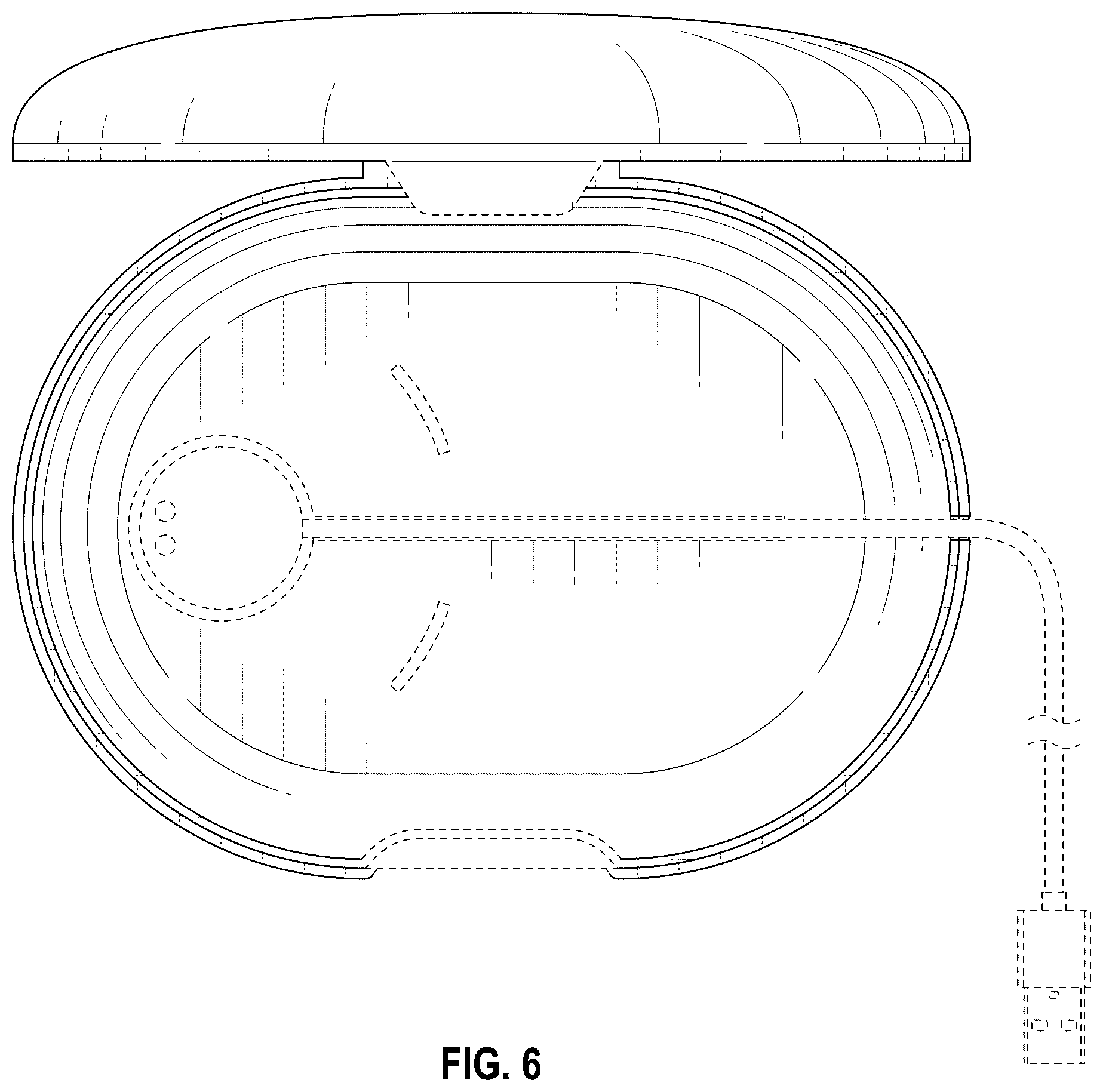 Patent USD1124349 Figure 6 – Container