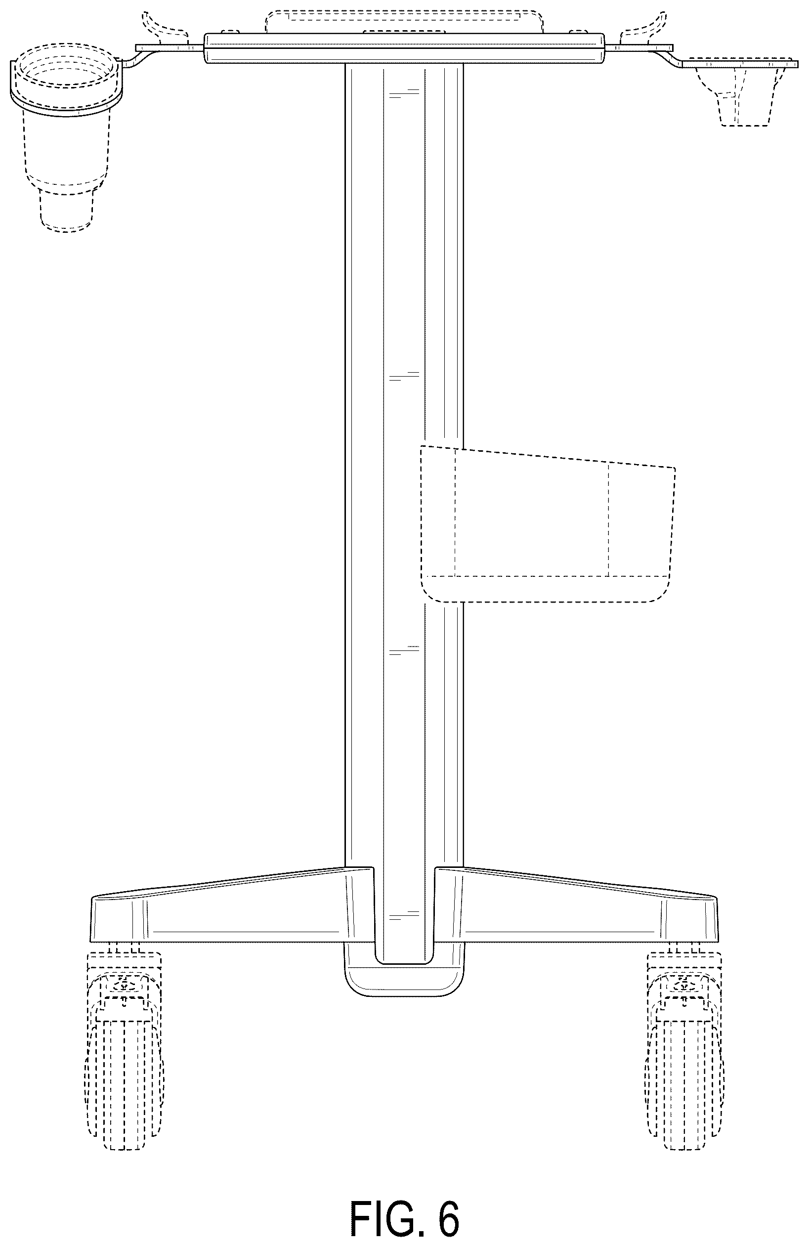 Patent USD1124352 Figure 6 – Medical imaging cart