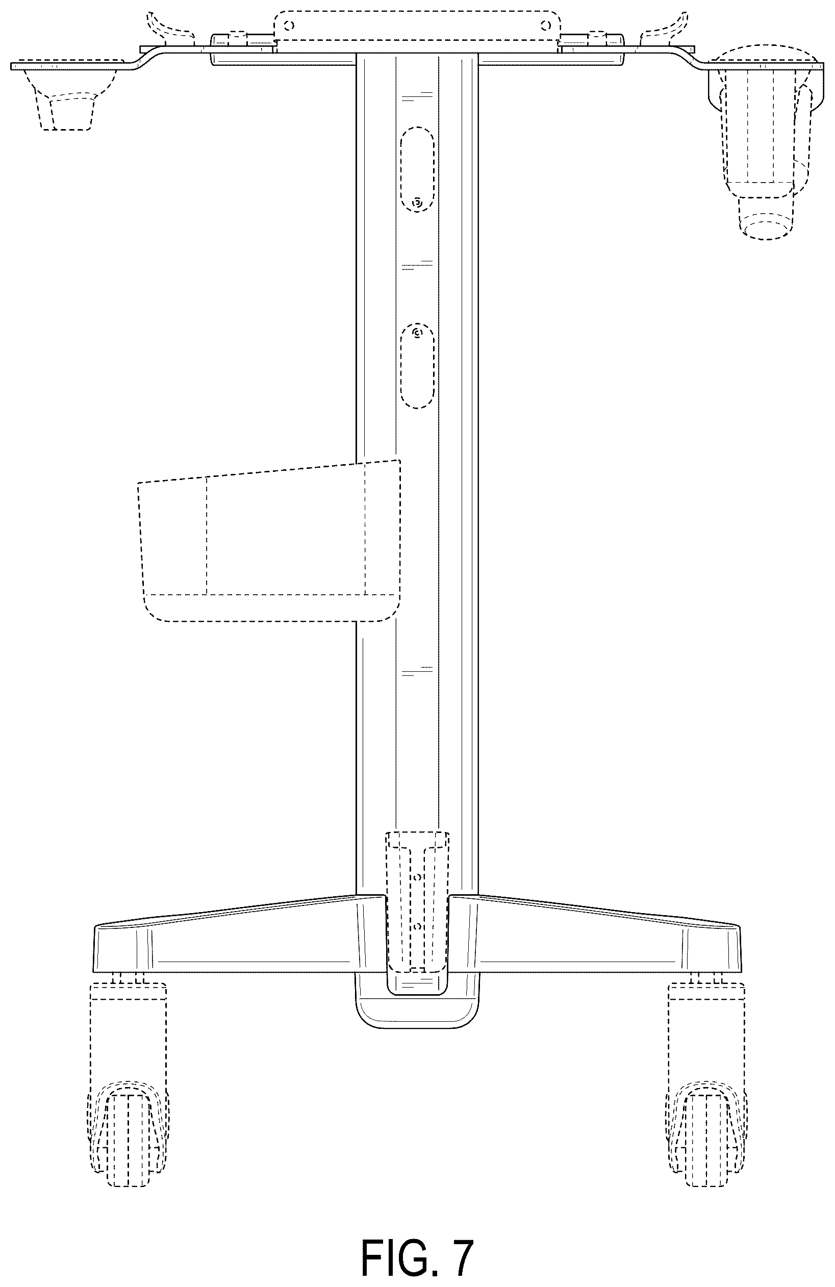 Patent USD1124352 Figure 7 – Medical imaging cart
