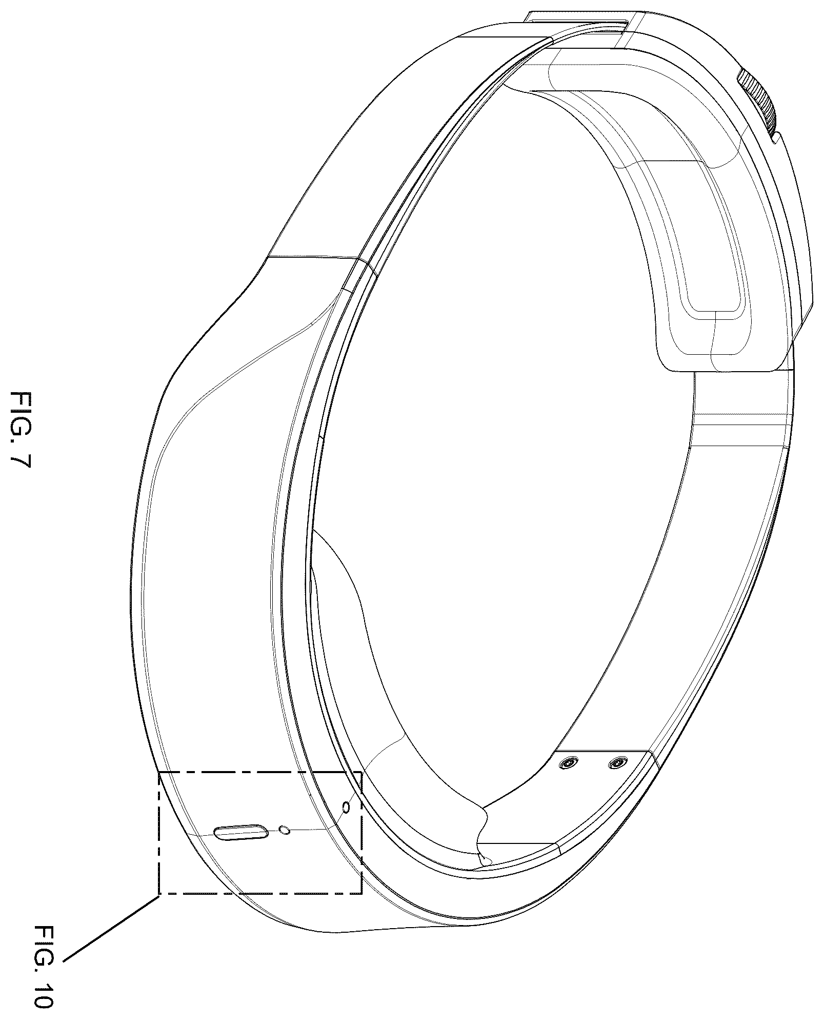 Patent USD1124354 Figure 7 – Brainwave reading apparatus