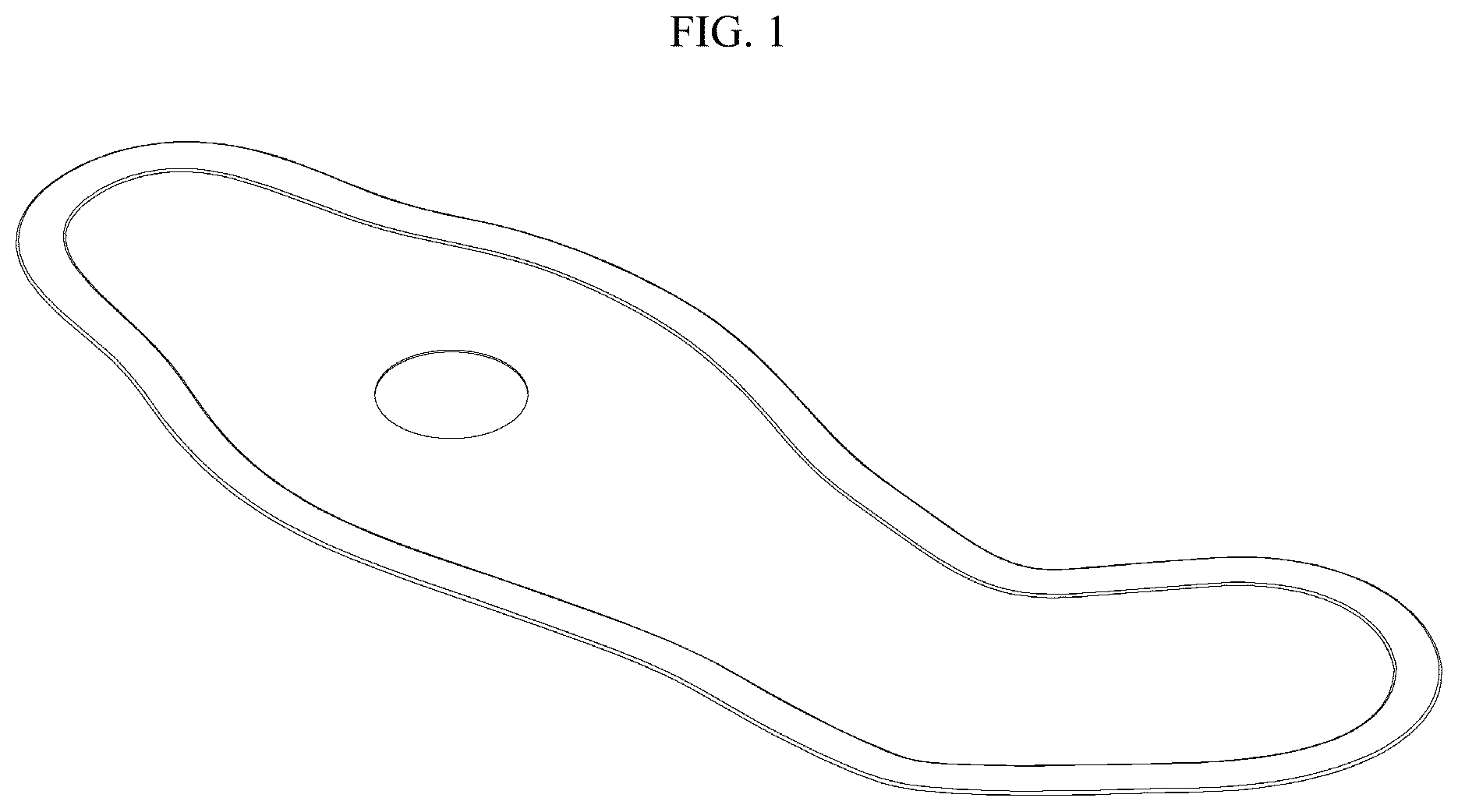Patent USD1124356 — Electrode patch for biological signal measurement — Figure 1