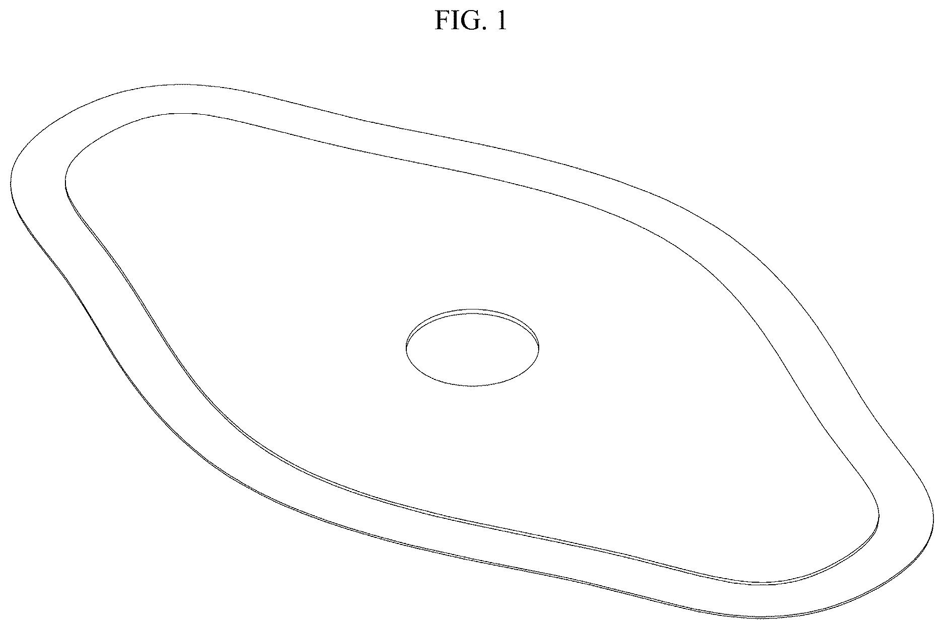 Patent USD1124357 — Electrode patch for biological signal measurement — Figure 1