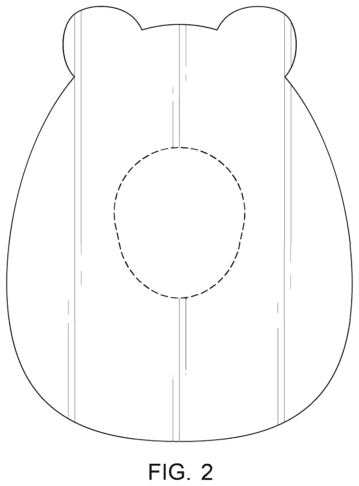 Patent USD1124360 Figure 2 – Animal-head-shaped medical patch