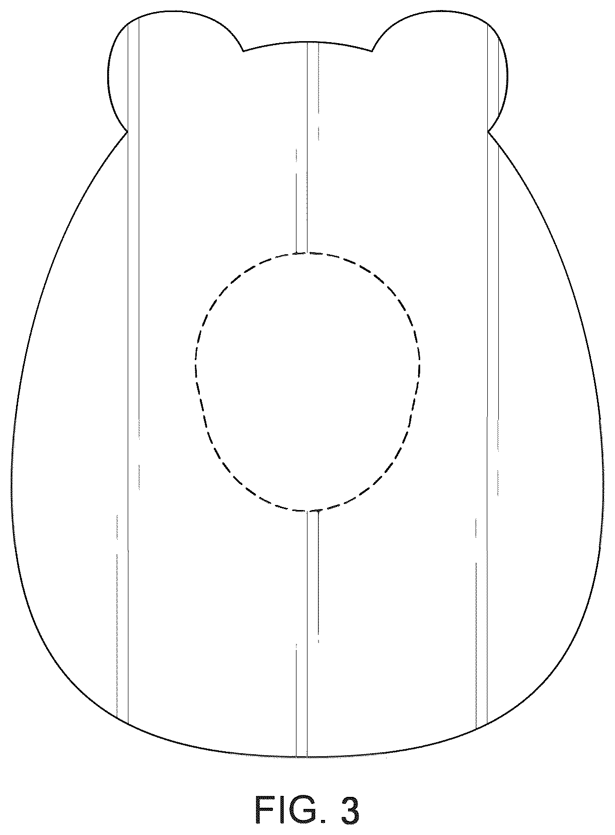 Patent USD1124360 Figure 3 – Animal-head-shaped medical patch