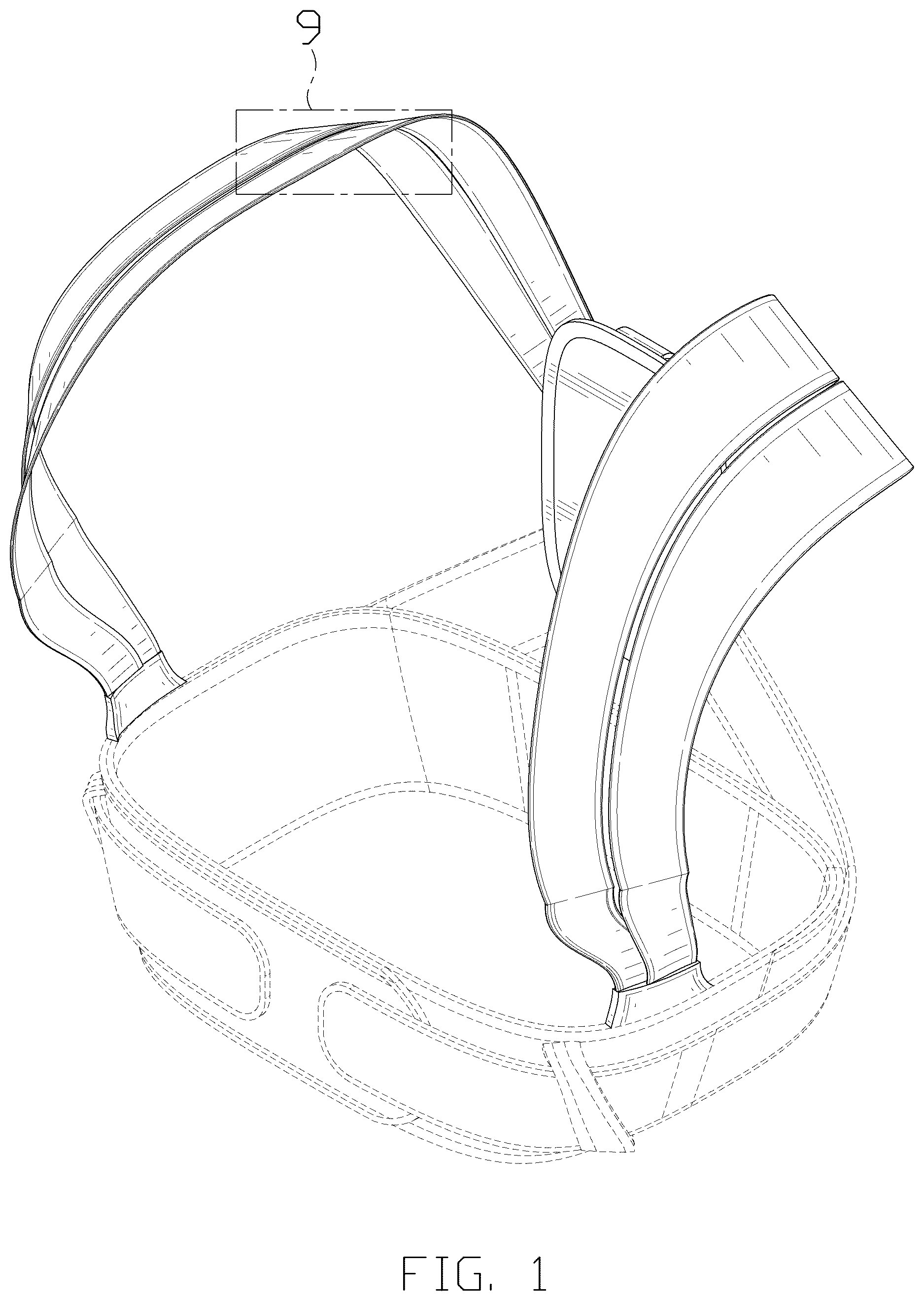 Patent USD1124363 Figure 1 – Corrective back brace