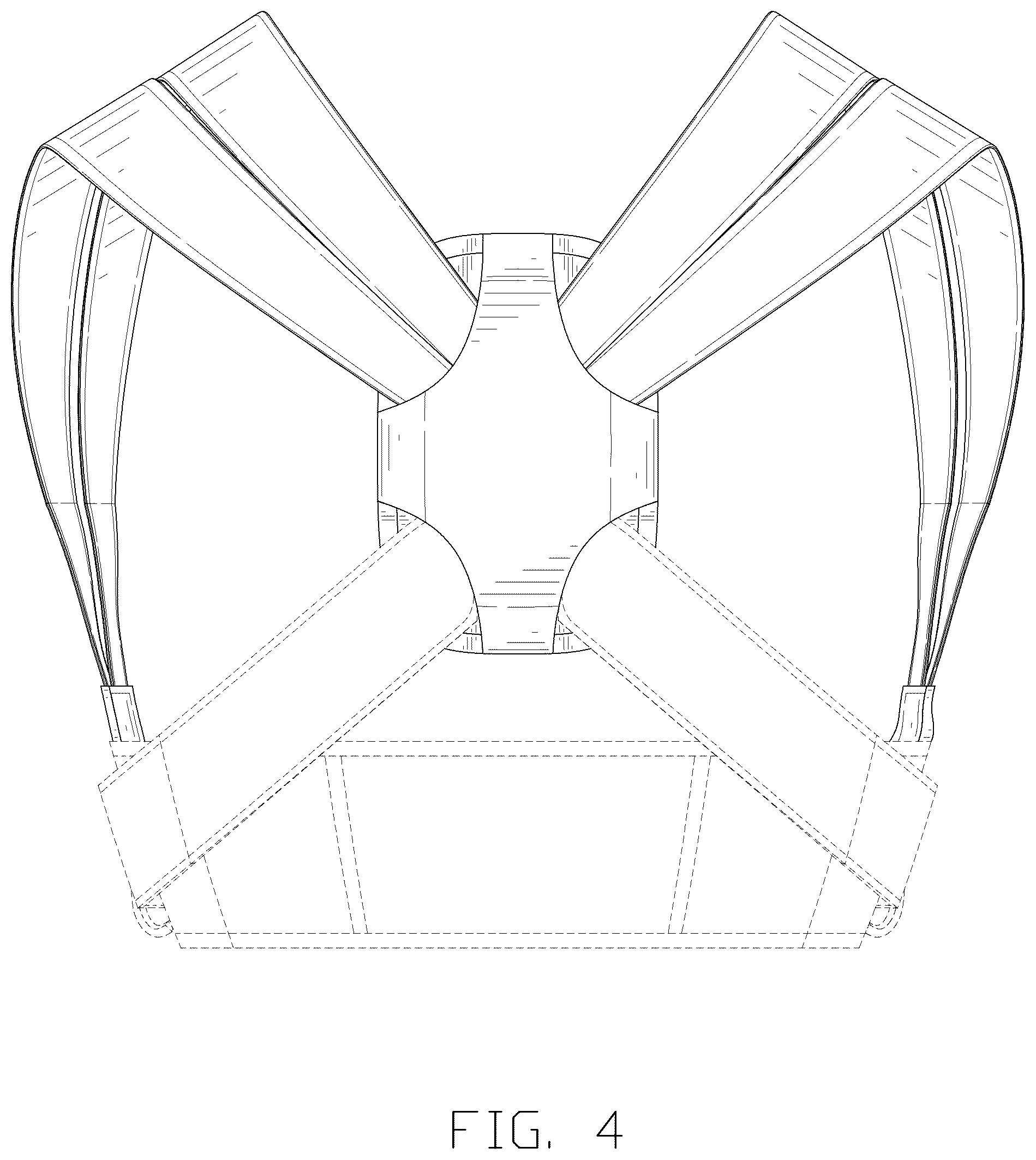Patent USD1124363 Figure 4 – Corrective back brace