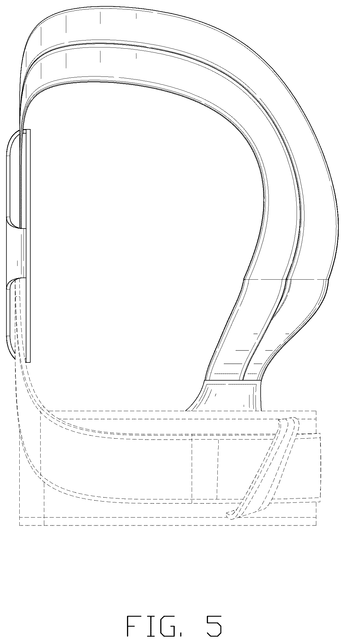 Patent USD1124363 Figure 5 – Corrective back brace