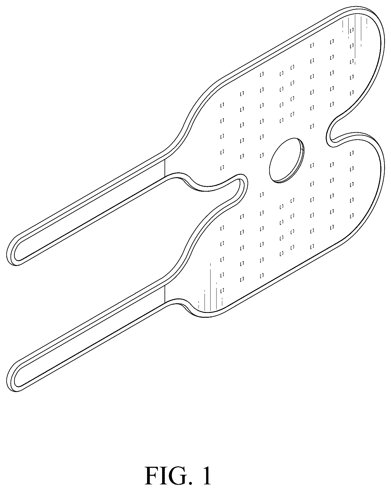 Patent USD1124365 Figure 1 – Knee therapy pad