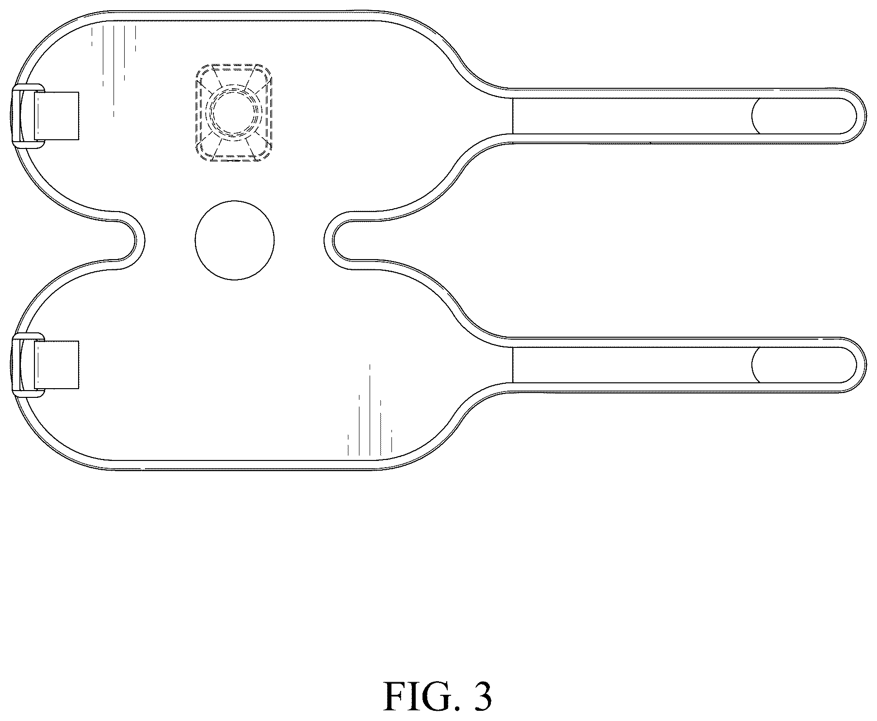 Patent USD1124365 Figure 3 – Knee therapy pad