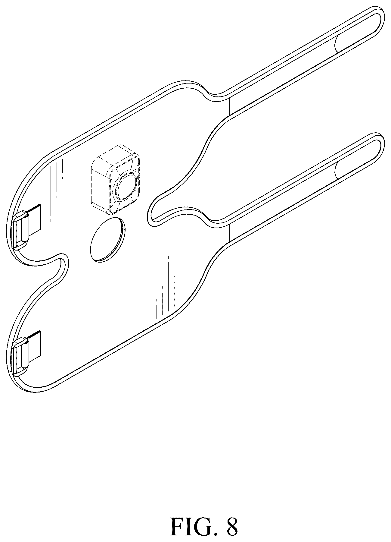 Patent USD1124365 Figure 8 – Knee therapy pad