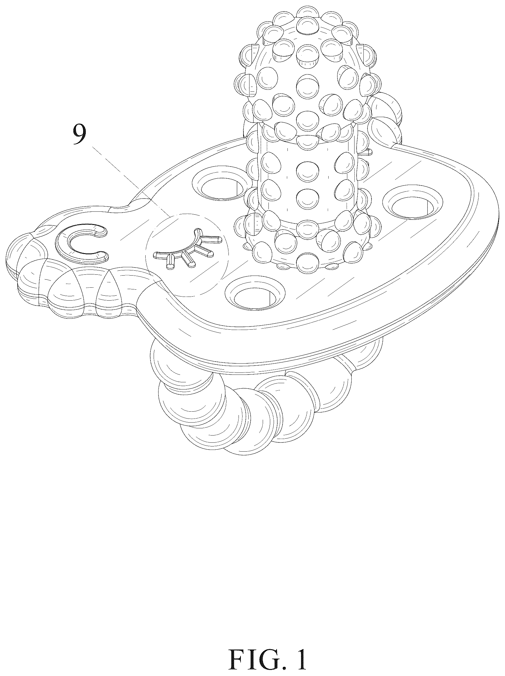 Patent USD1124368 Figure 1 – Teething pacifier