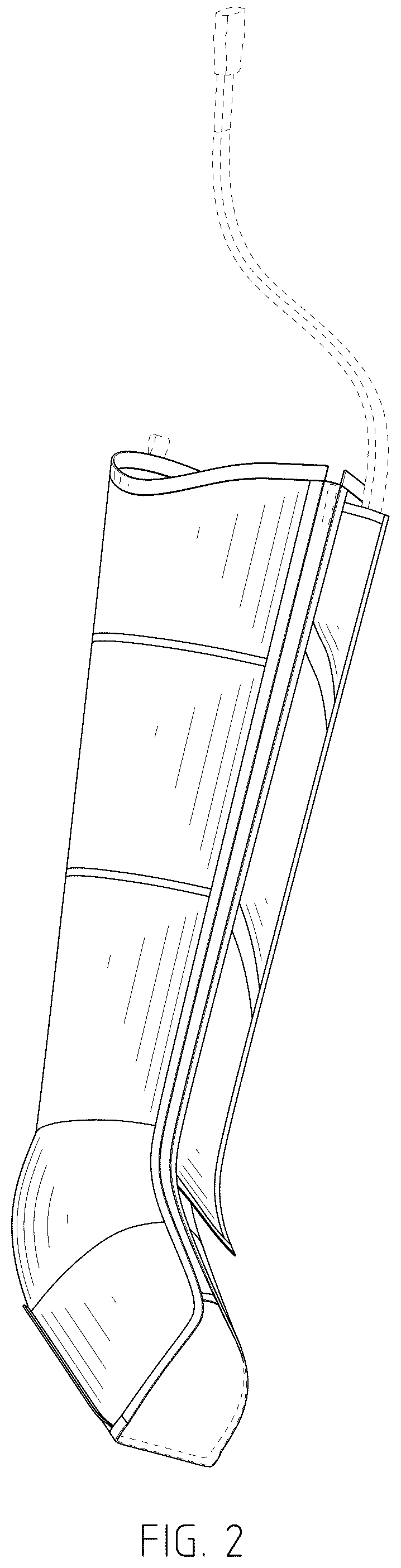Patent USD1124371 Figure 2 – Air compression boot