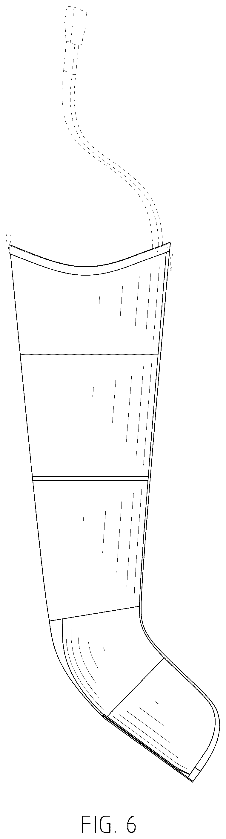 Patent USD1124371 Figure 6 – Air compression boot