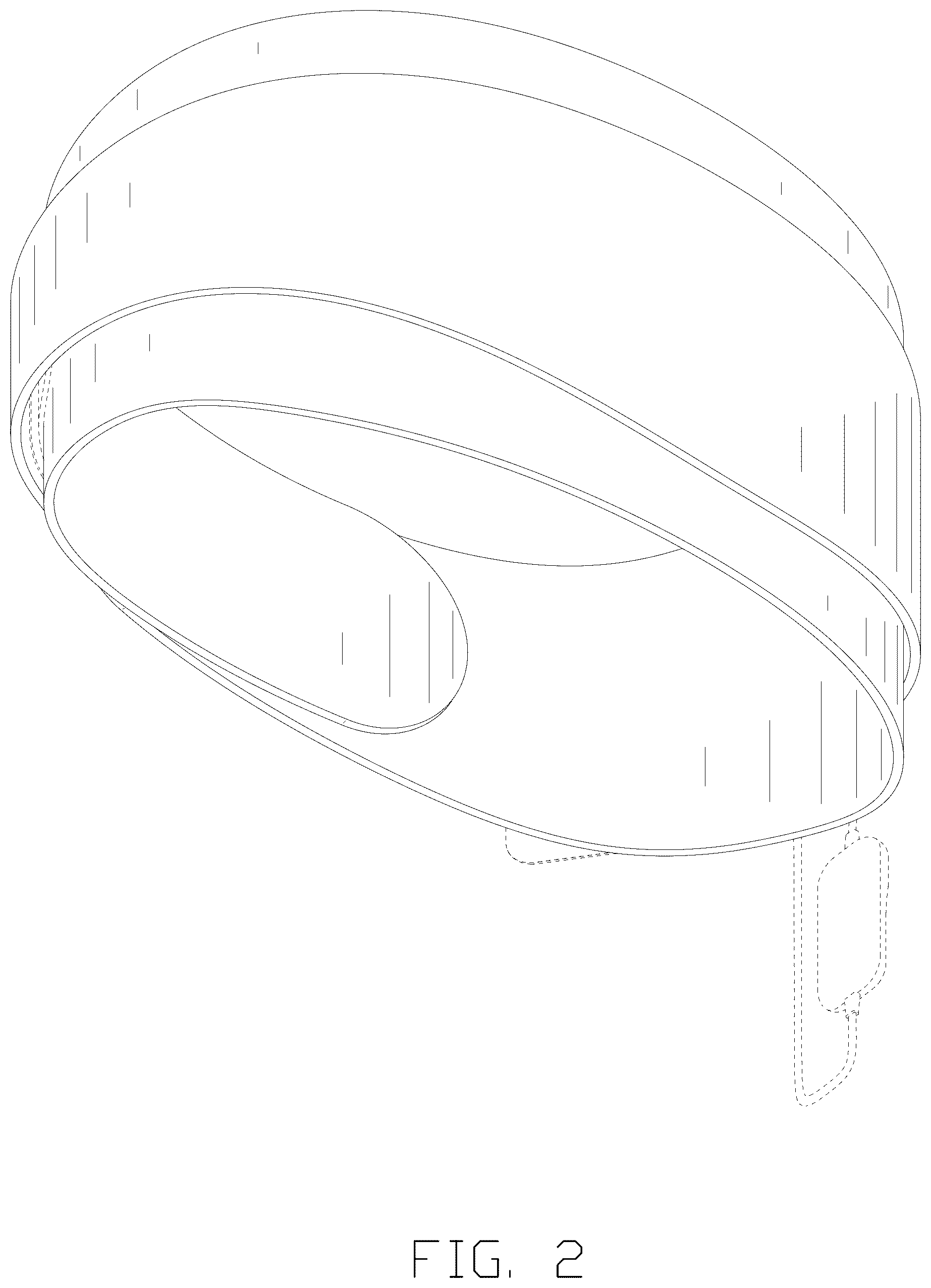 Patent USD1124379 Figure 2 – Heating pad for lumbar