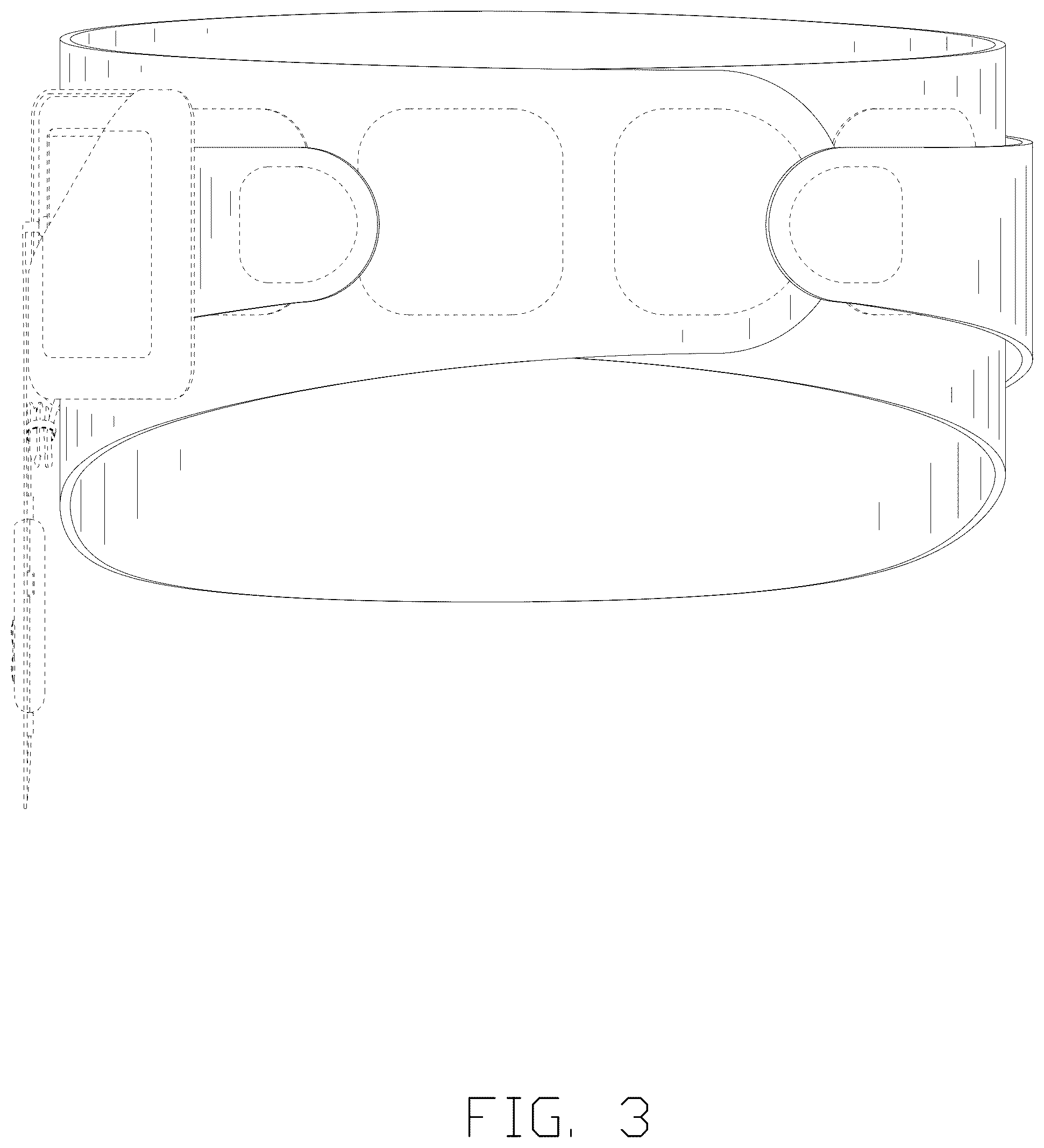Patent USD1124379 Figure 3 – Heating pad for lumbar