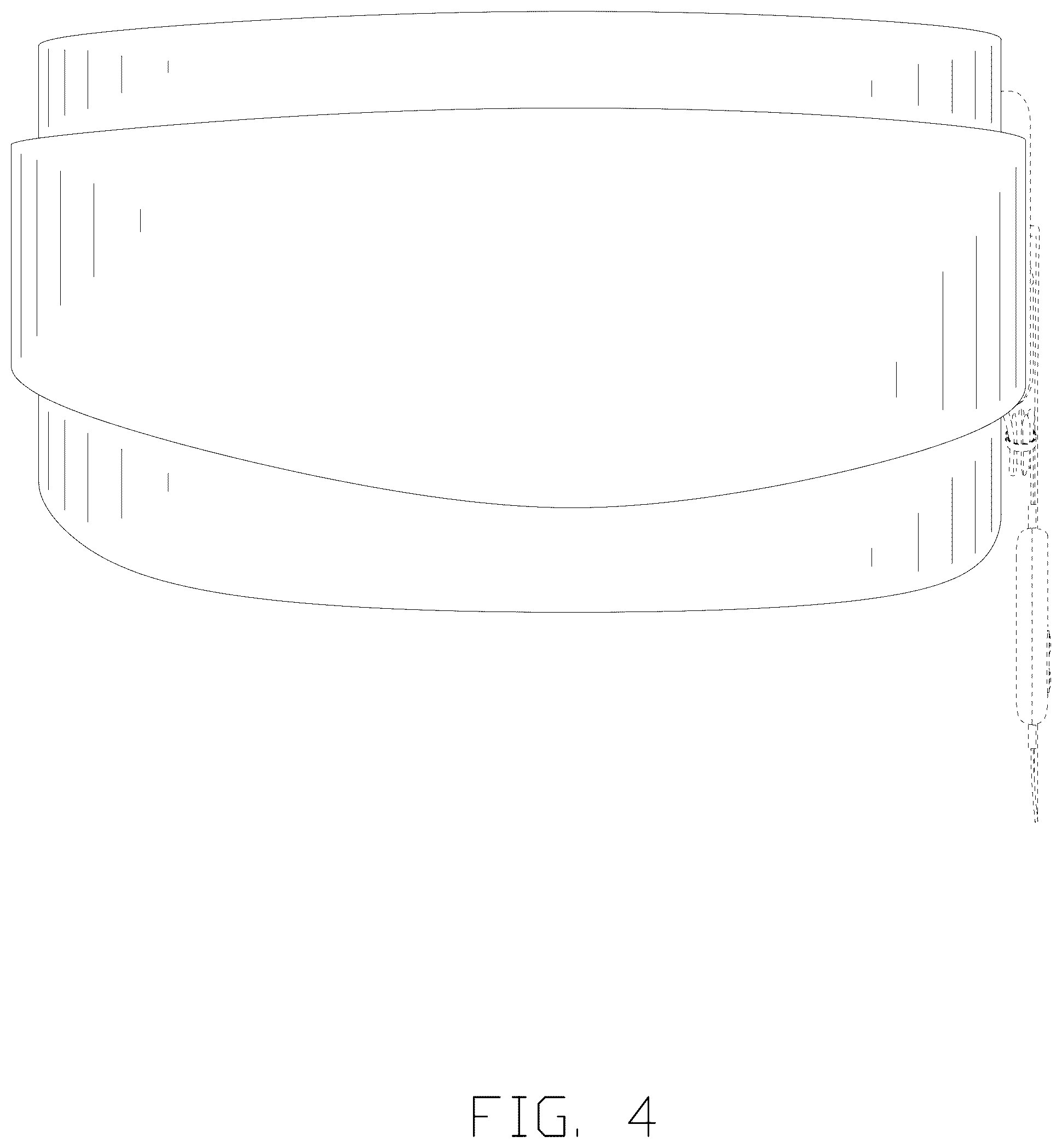 Patent USD1124379 Figure 4 – Heating pad for lumbar