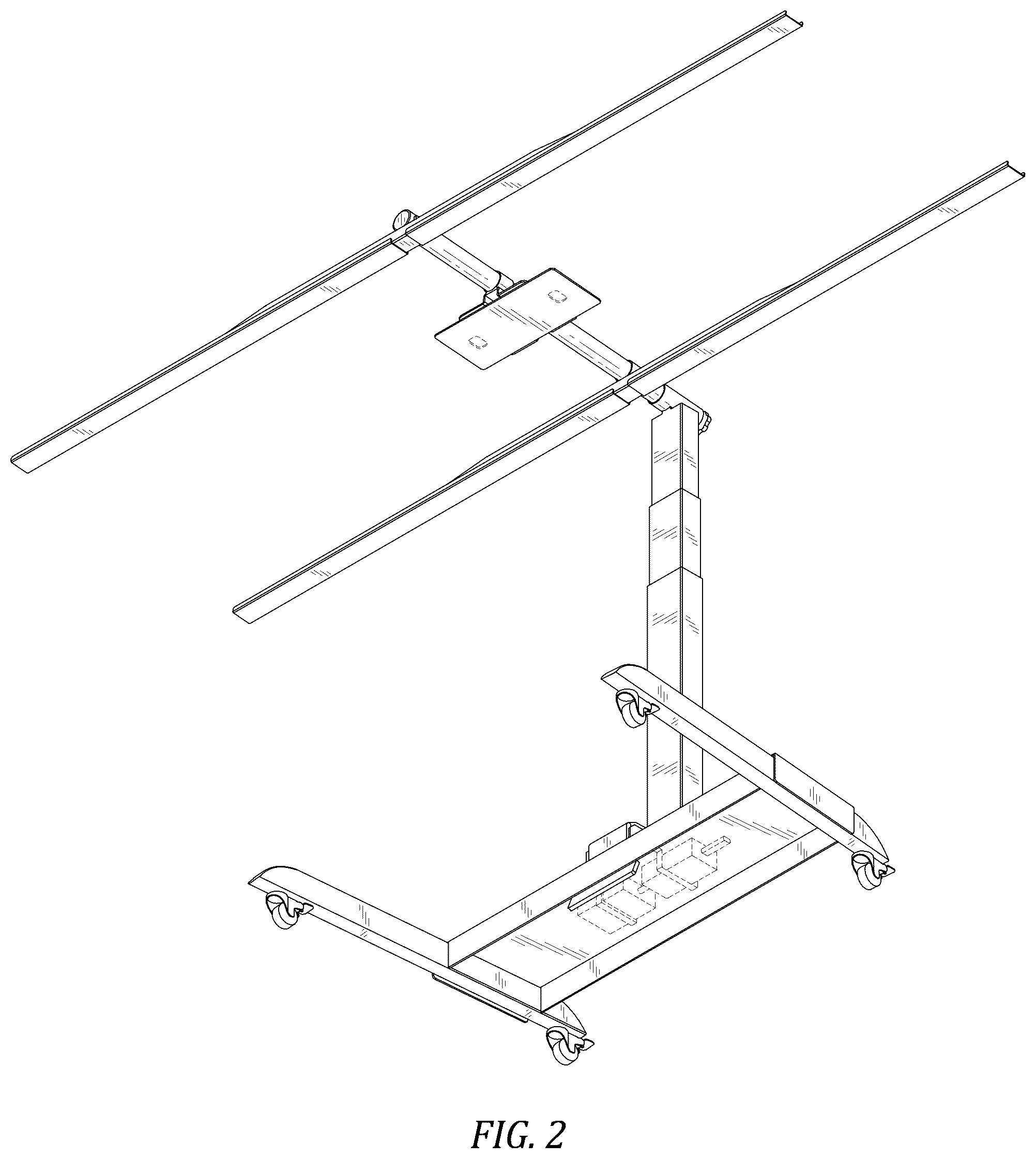 Patent USD1124380 Figure 2 – Light therapy device stand