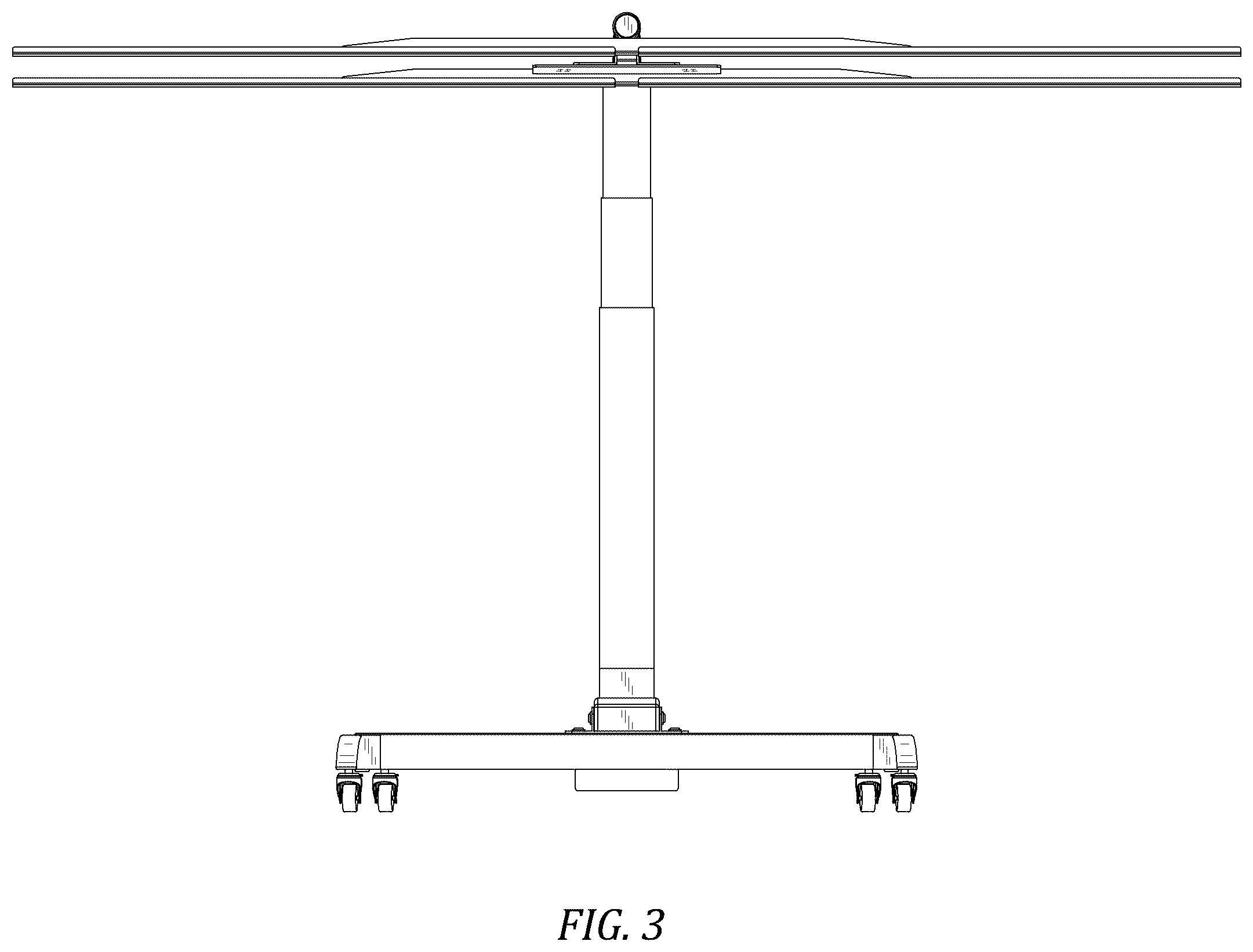 Patent USD1124380 Figure 3 – Light therapy device stand