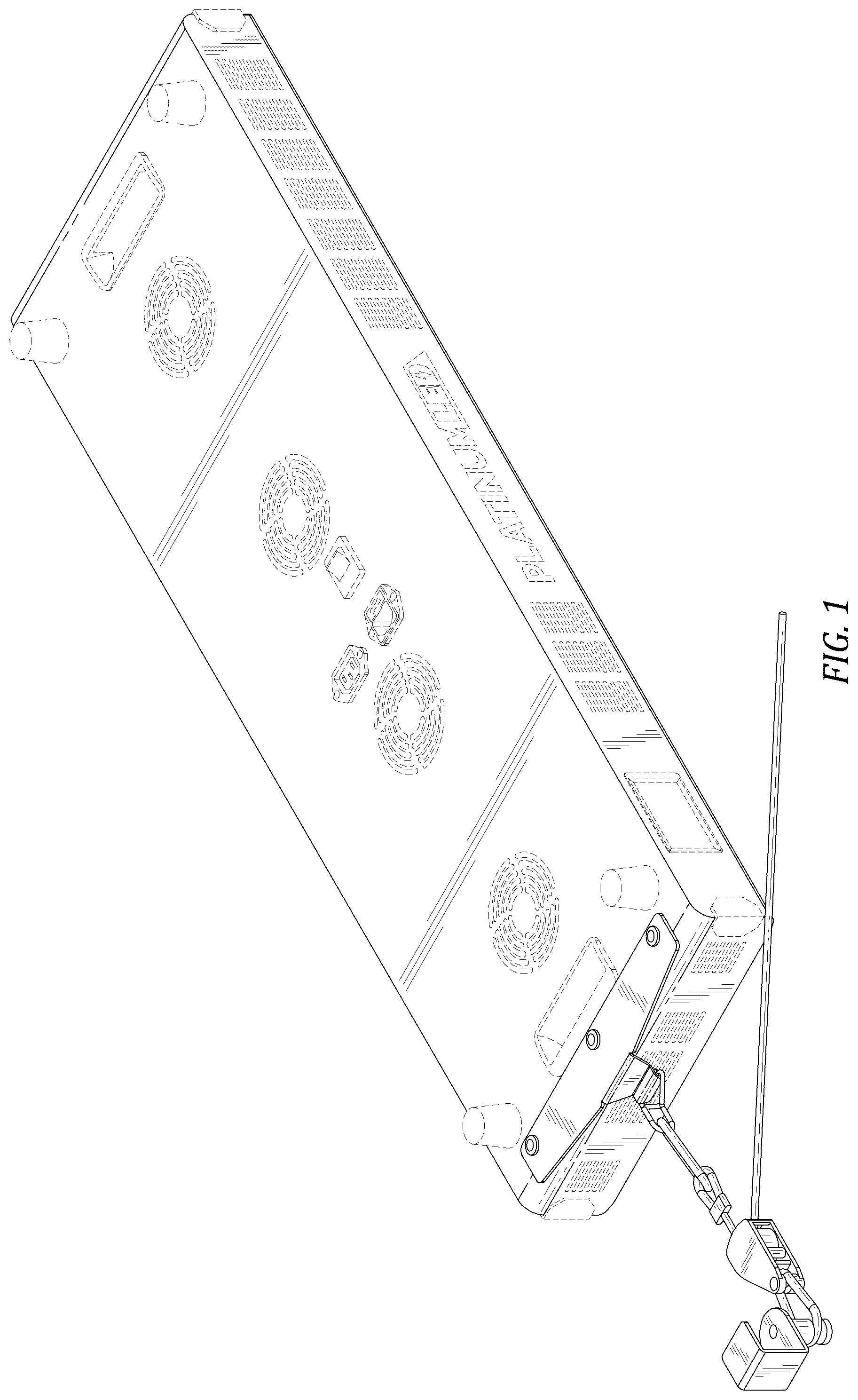 Patent USD1124381 Figure 1 – Light therapy device hanging system