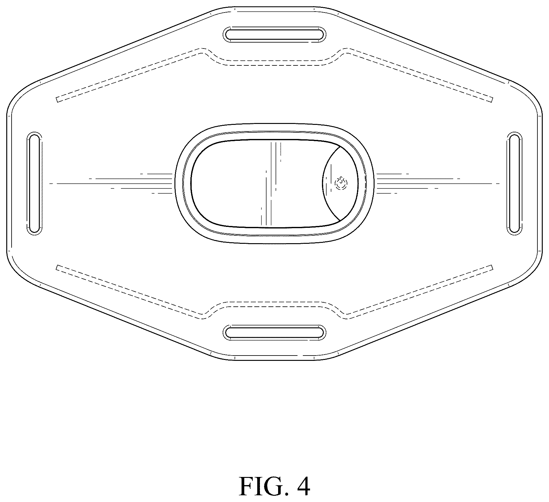 Patent USD1124386 Figure 4 – Therapeutic pad