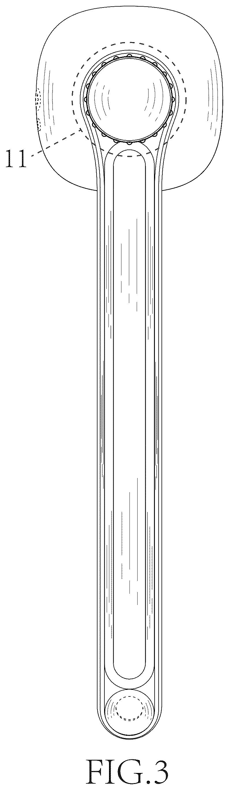 Patent USD1124389 Figure 3 – Handheld massager