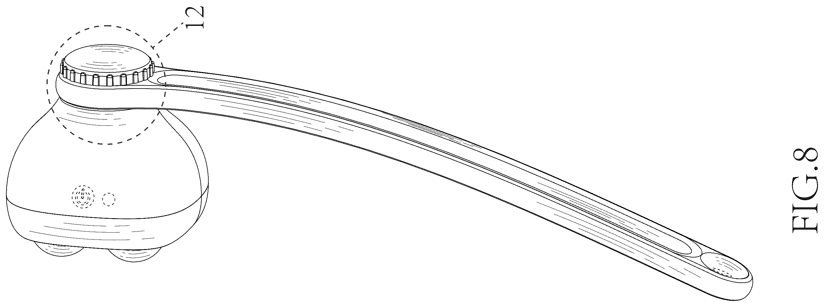 Patent USD1124389 Figure 8 – Handheld massager
