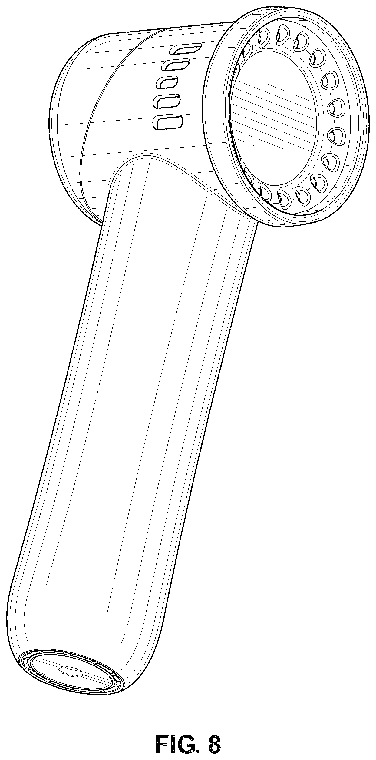 Patent USD1124390 Figure 7 – Treatment device
