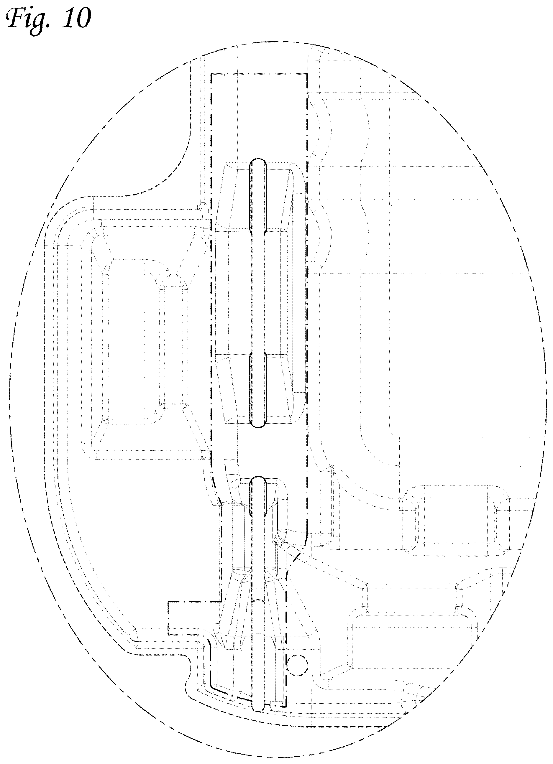 Patent USD1124404 Figure 8 – Bag holding tray