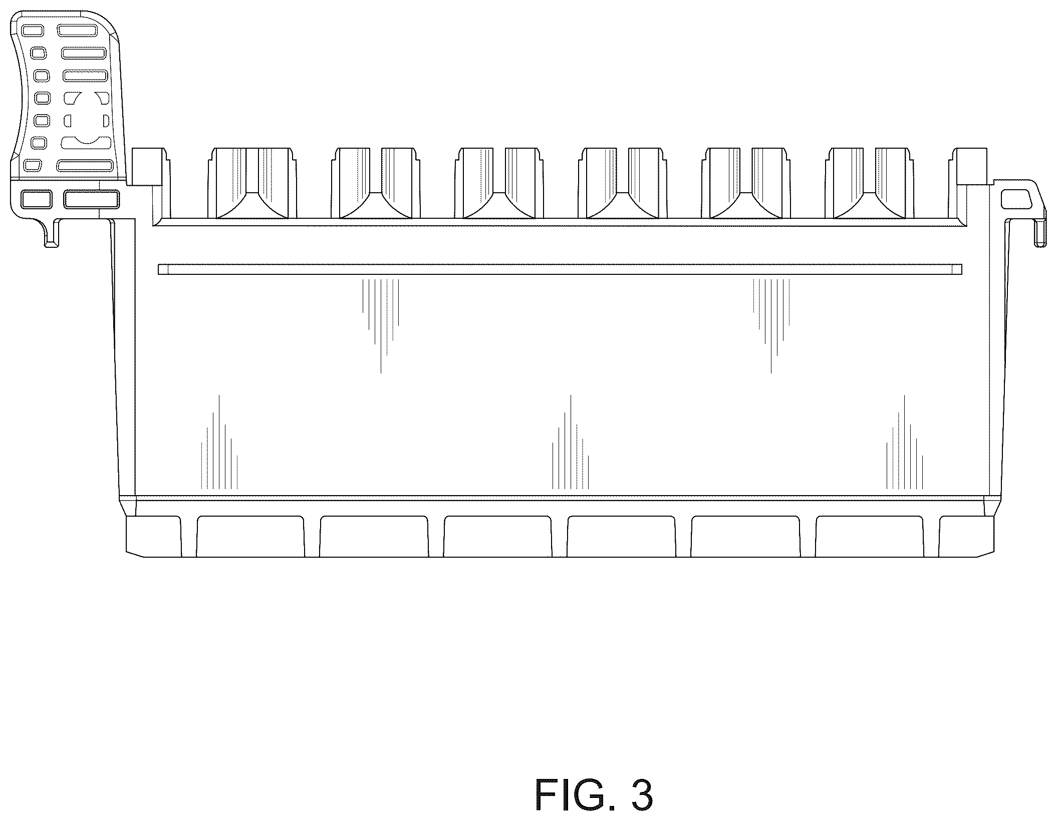 Patent USD1124405 Figure 3 – Sample rack