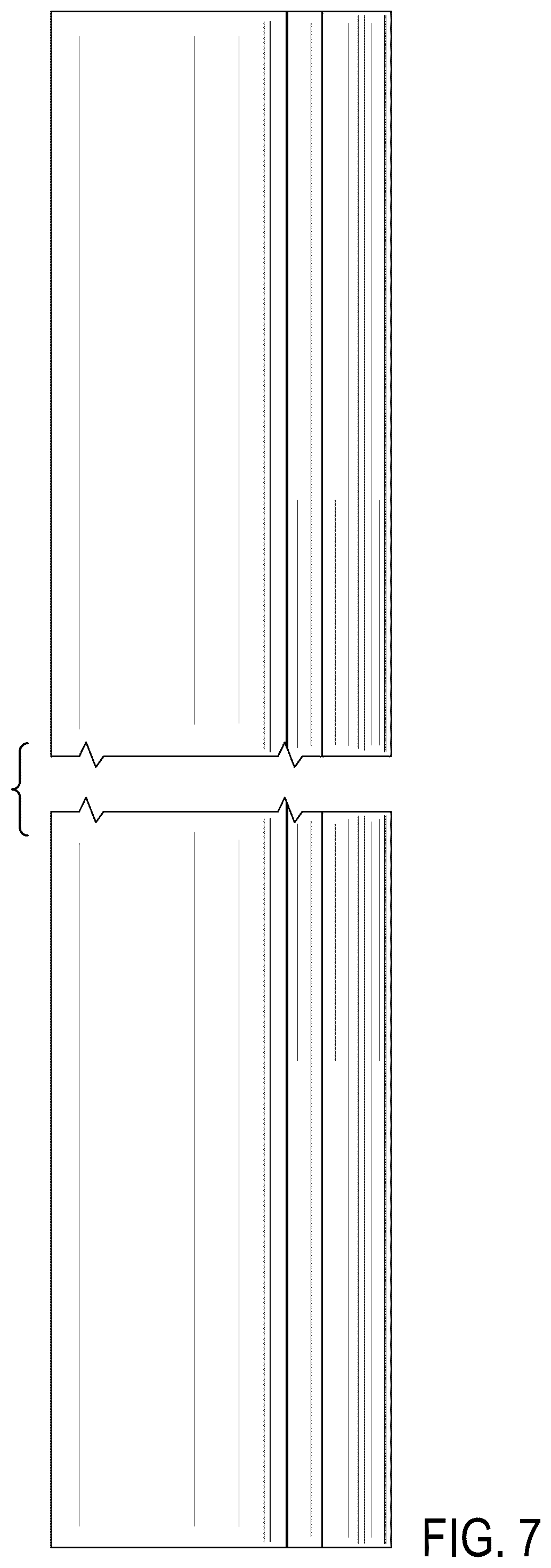 Patent USD1124410 Figure 5 – Knee rail extrusion