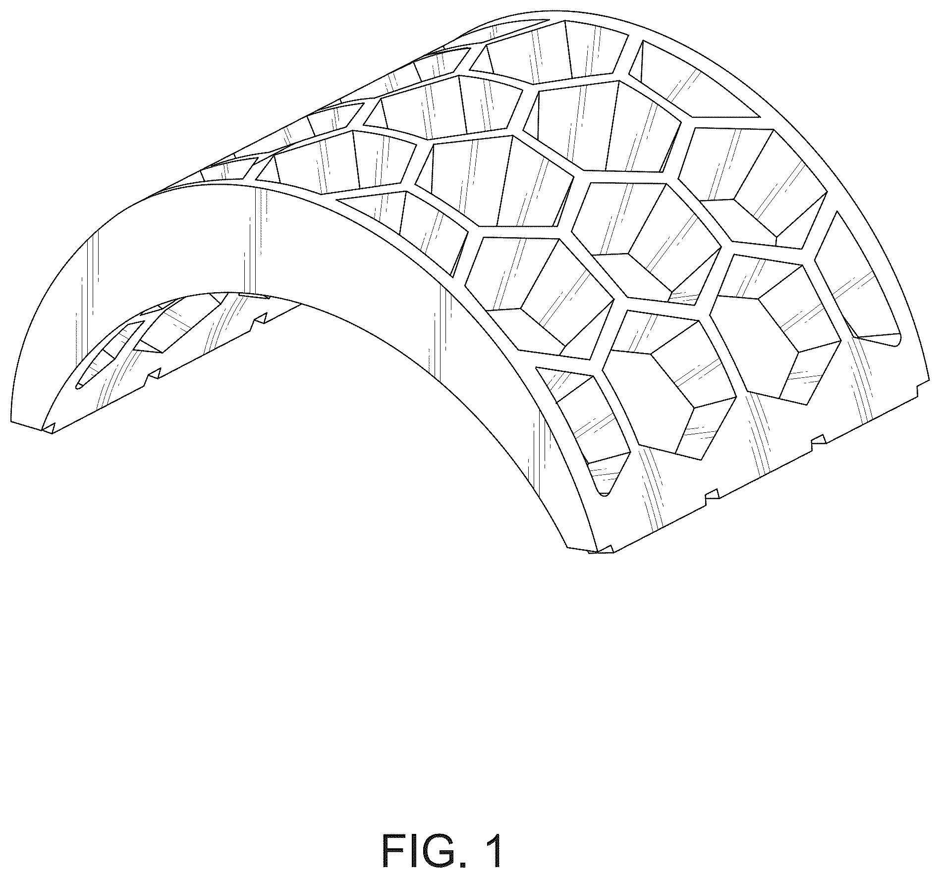 Patent USD1124415 Figure 1 – Reef arch structure