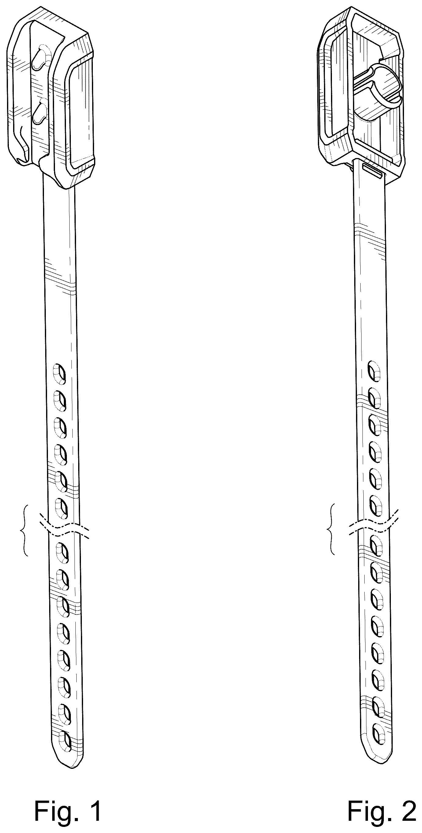 Patent USD1124416 Figure 1 – Strap assembly
