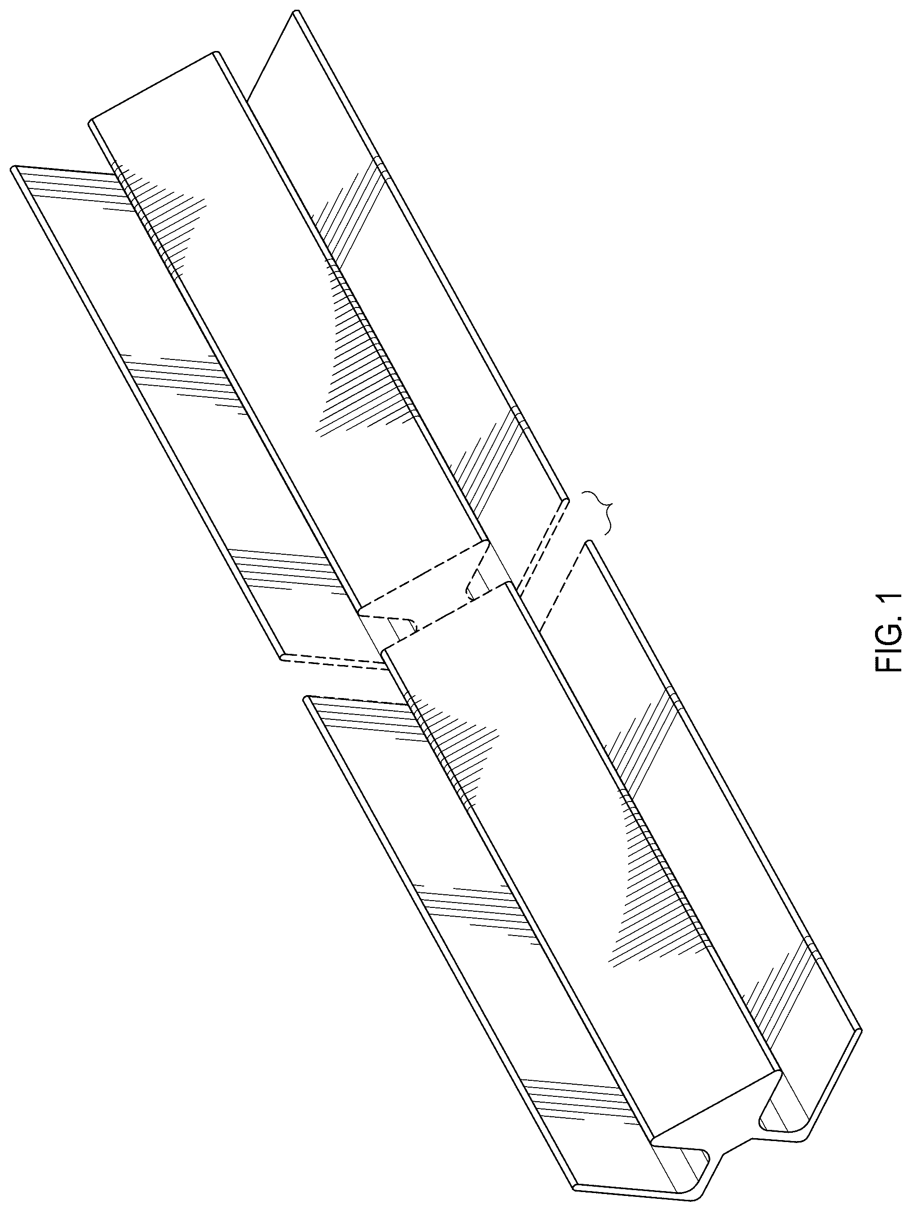 Patent USD1124421 Figure 1 – Corner extrusion profile for siding